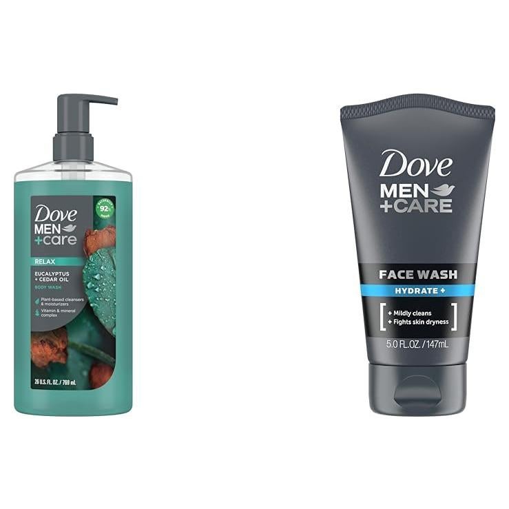 Dove Hombres+Cuidado Gel de Ducha Eucalipto 770 ml + Gel Facial 148 ml