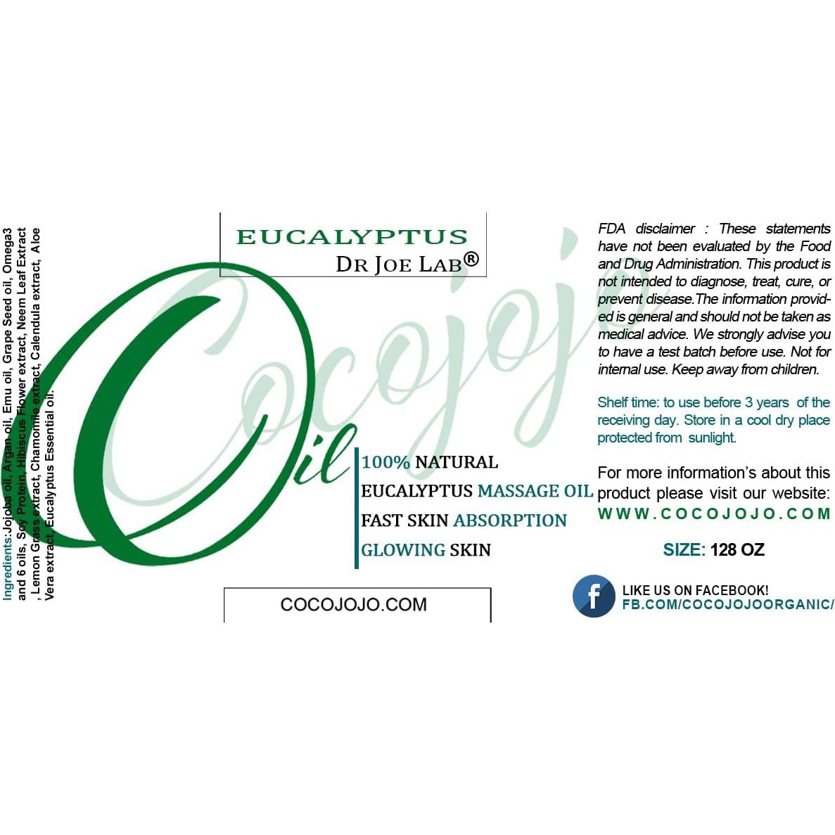 Aceite de Masaje Eucalipto Cocojojo 3.78L - Aromaterapia