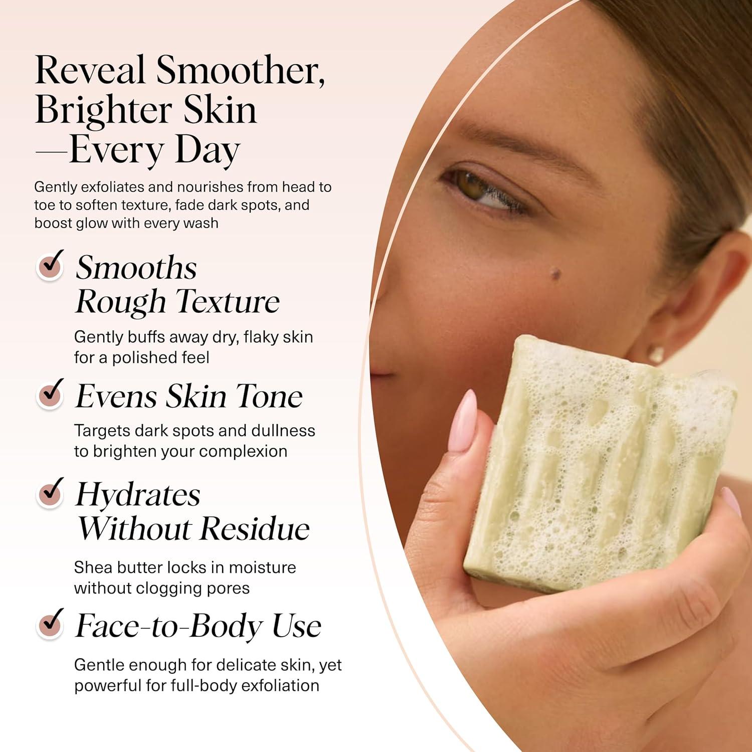 Jabón Exfoliante Kitsch Ácido Glicólico 113g Cara y Cuerpo