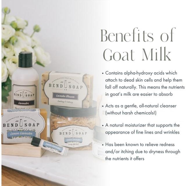 Jabón de Leche de Cabra Bend Soap 4 Piezas 127g Eucalipto y Menta
