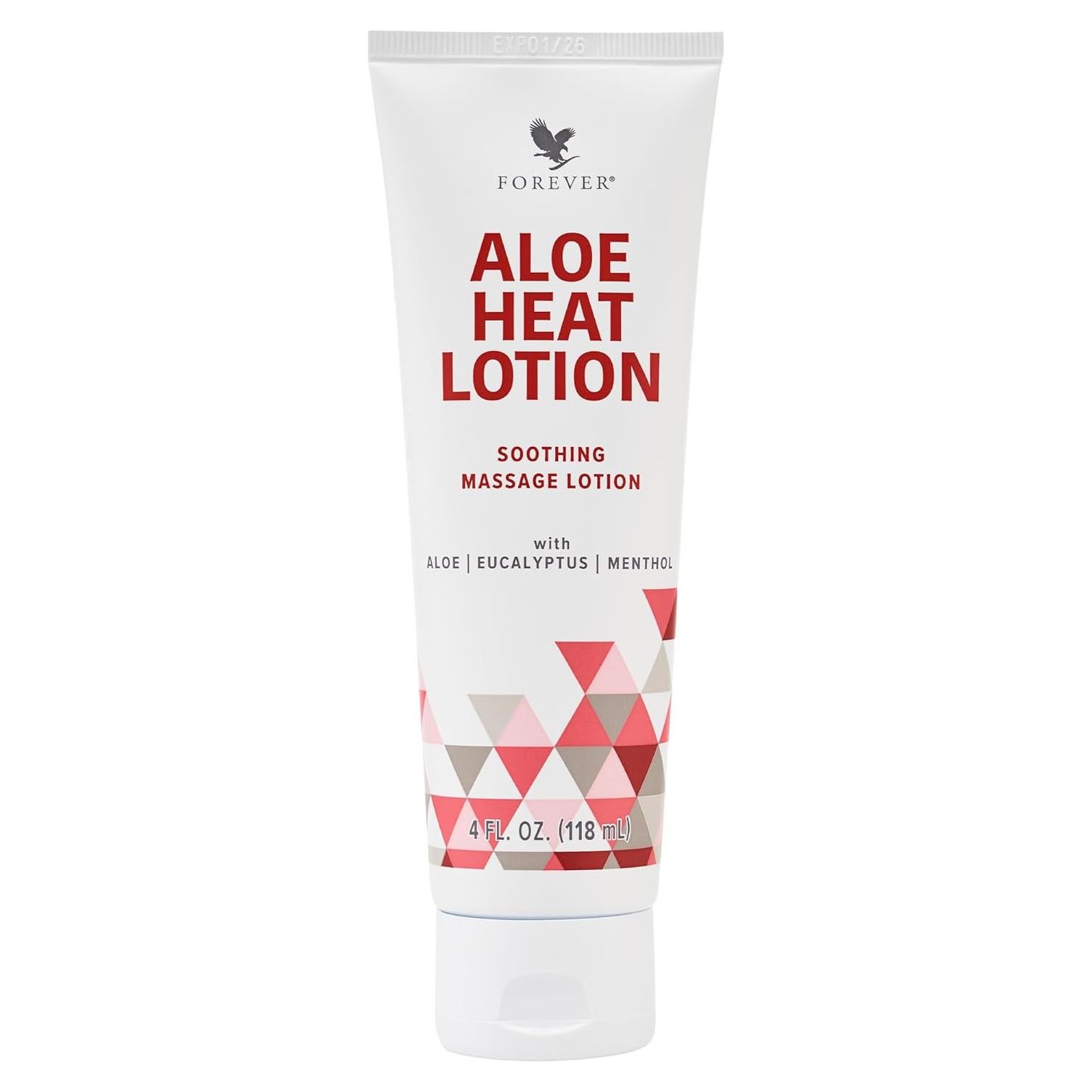 Loción Calor Aloe Vera Forever Living con Mentol 118 ml