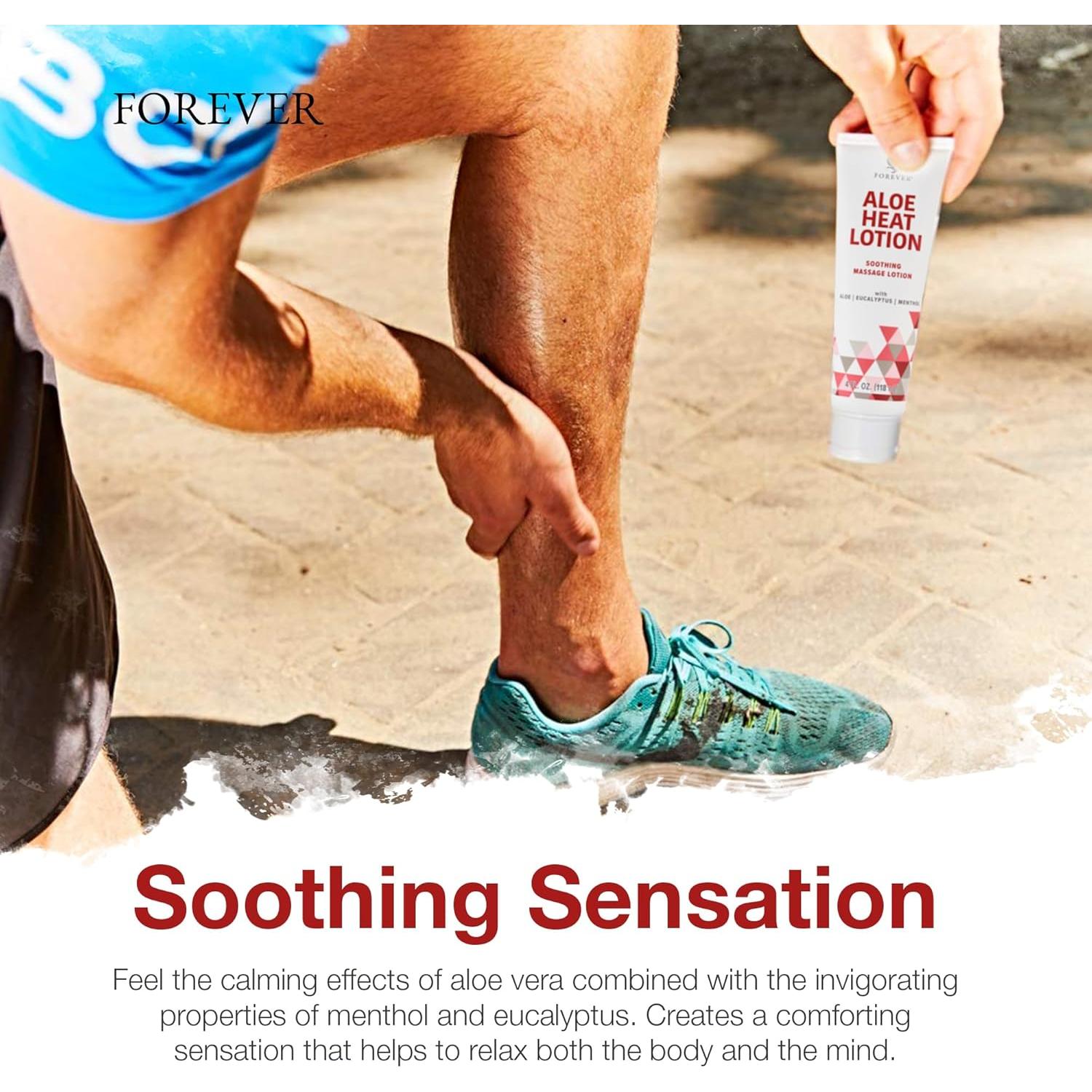 Loción Calor Aloe Vera Forever Living con Mentol 118 ml