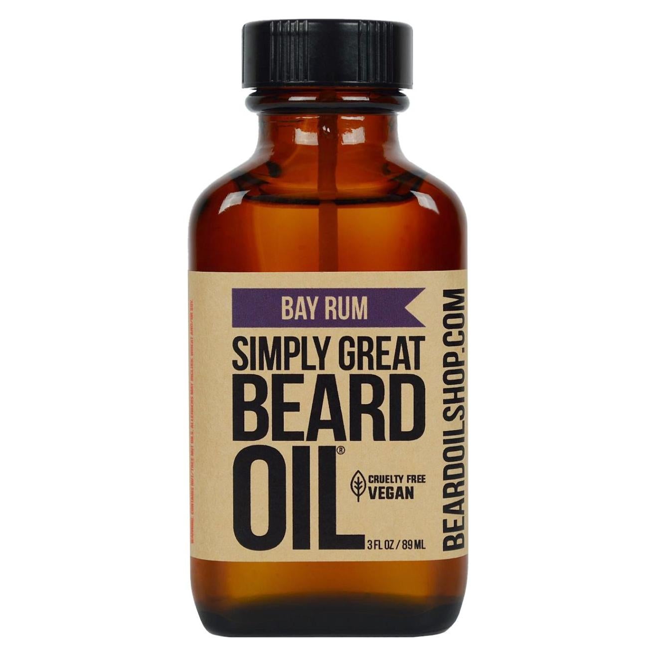 Aceite para Barba Bay Rum - Simply Great - 85 g - Natural y Vegano