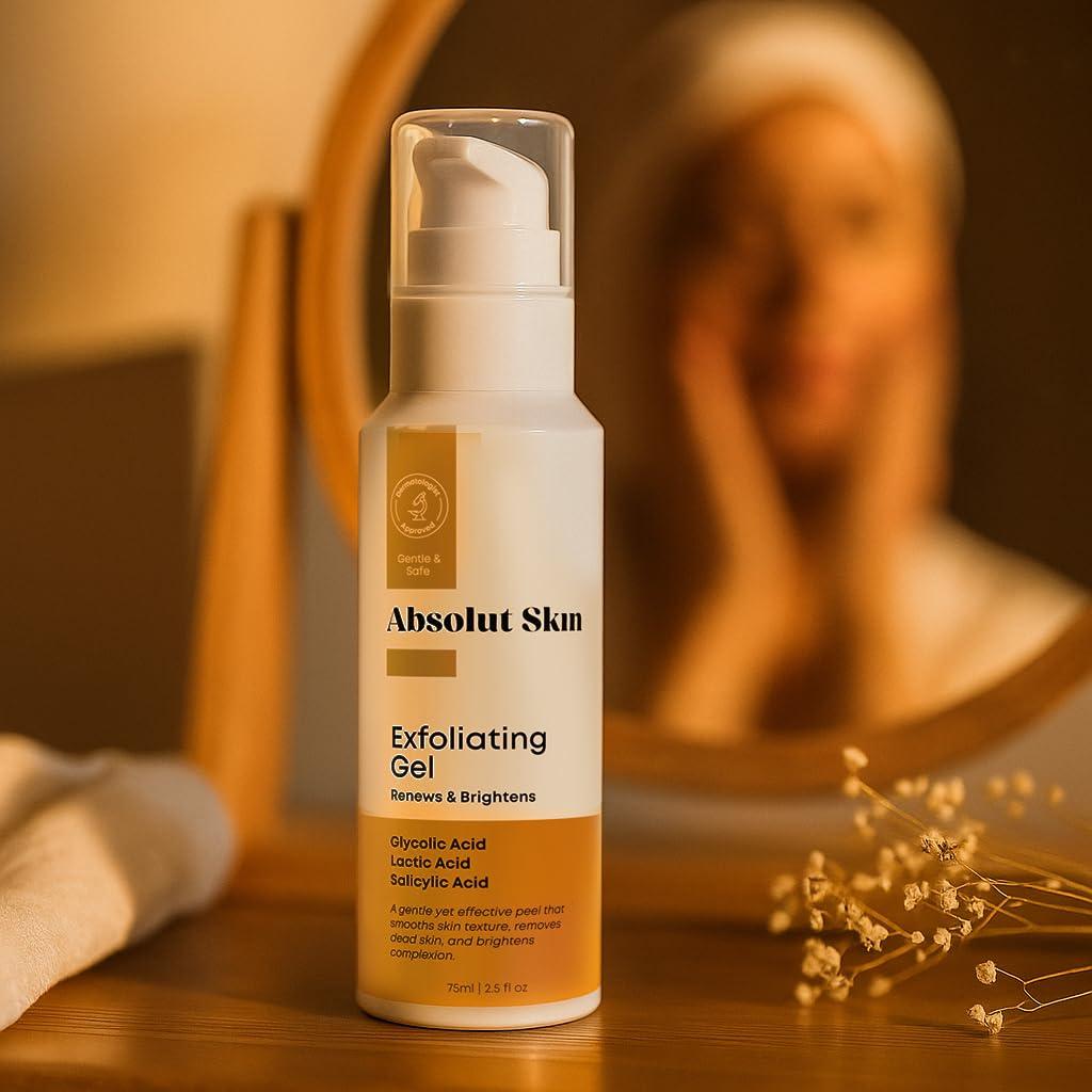 Gel Exfoliante Suave AbsolutSkin 100ml - Aclara y Suaviza Piel