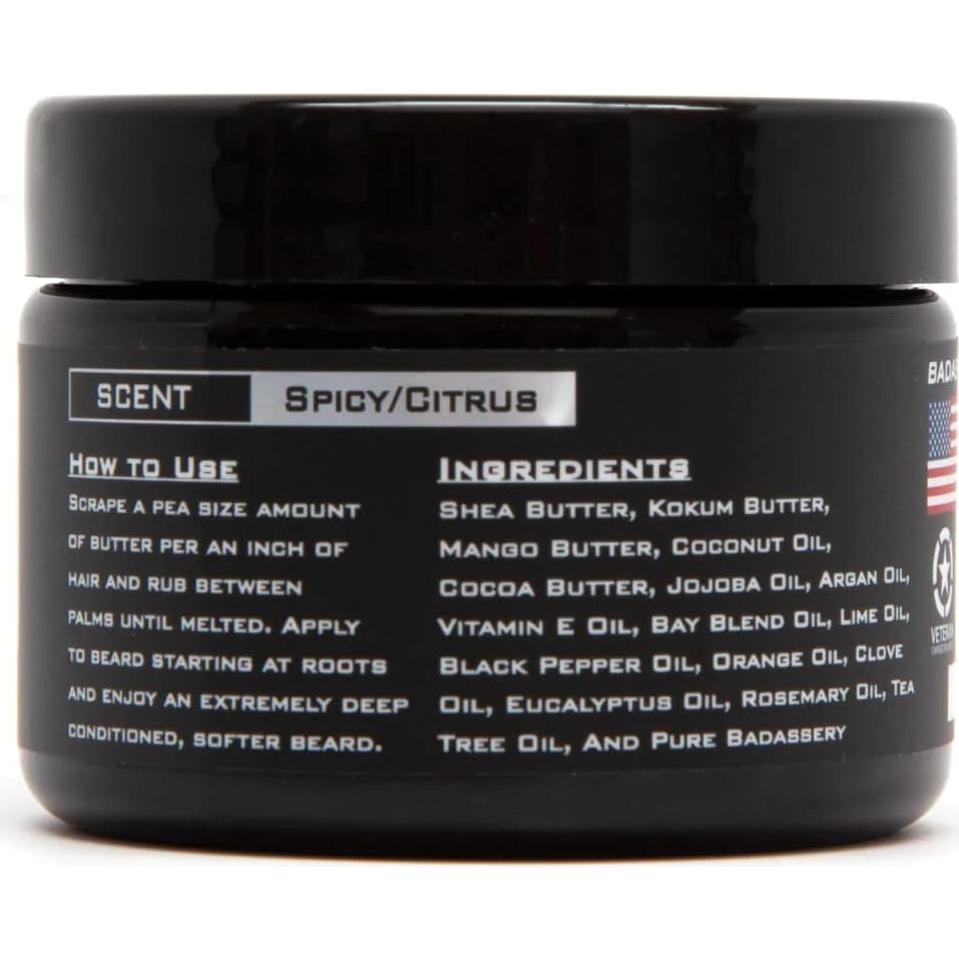 Mantequilla para Barba Badass Beard Care El Pirata 85g - Natural