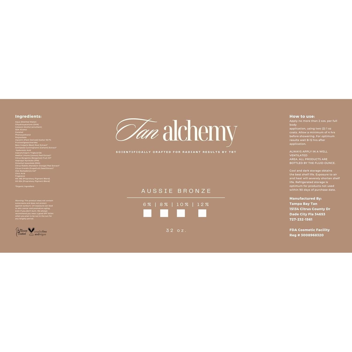 Bronceador Sin Sol Tampa Bay Tan Aussie 128 oz 10% DHA