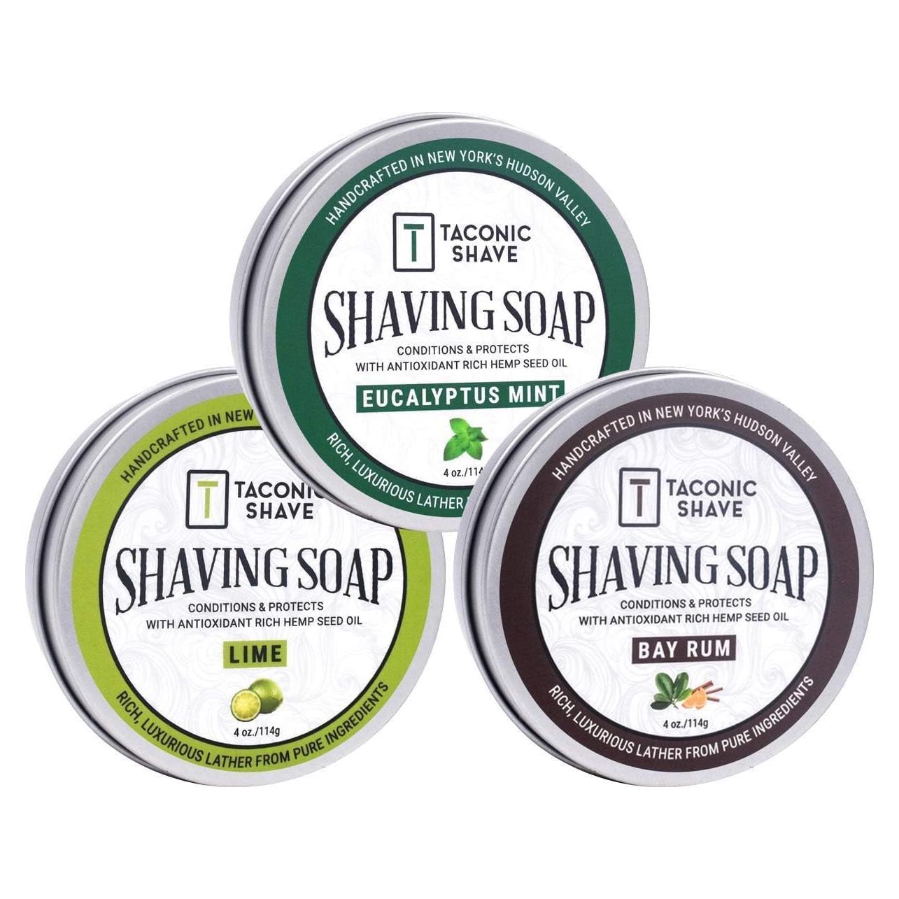 Jabón de Afeitar Taconic Shave 100% Natural Hidratante 7.62cm