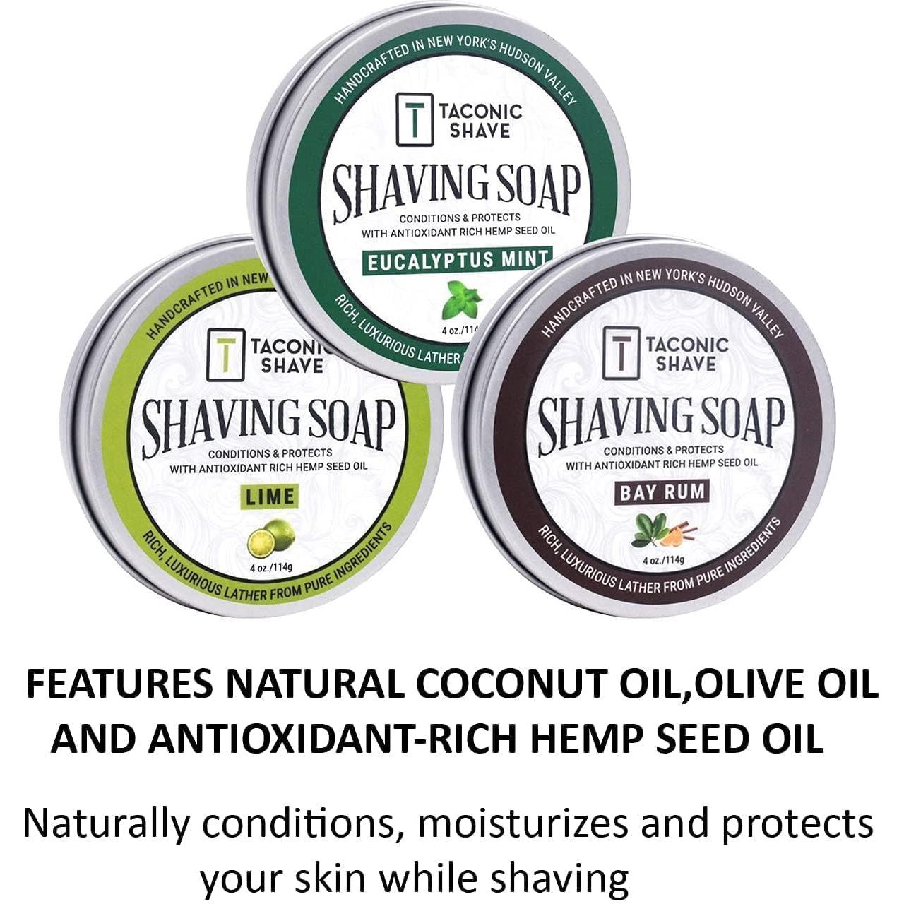 Jabón de Afeitar Taconic Shave 100% Natural Hidratante 7.62cm