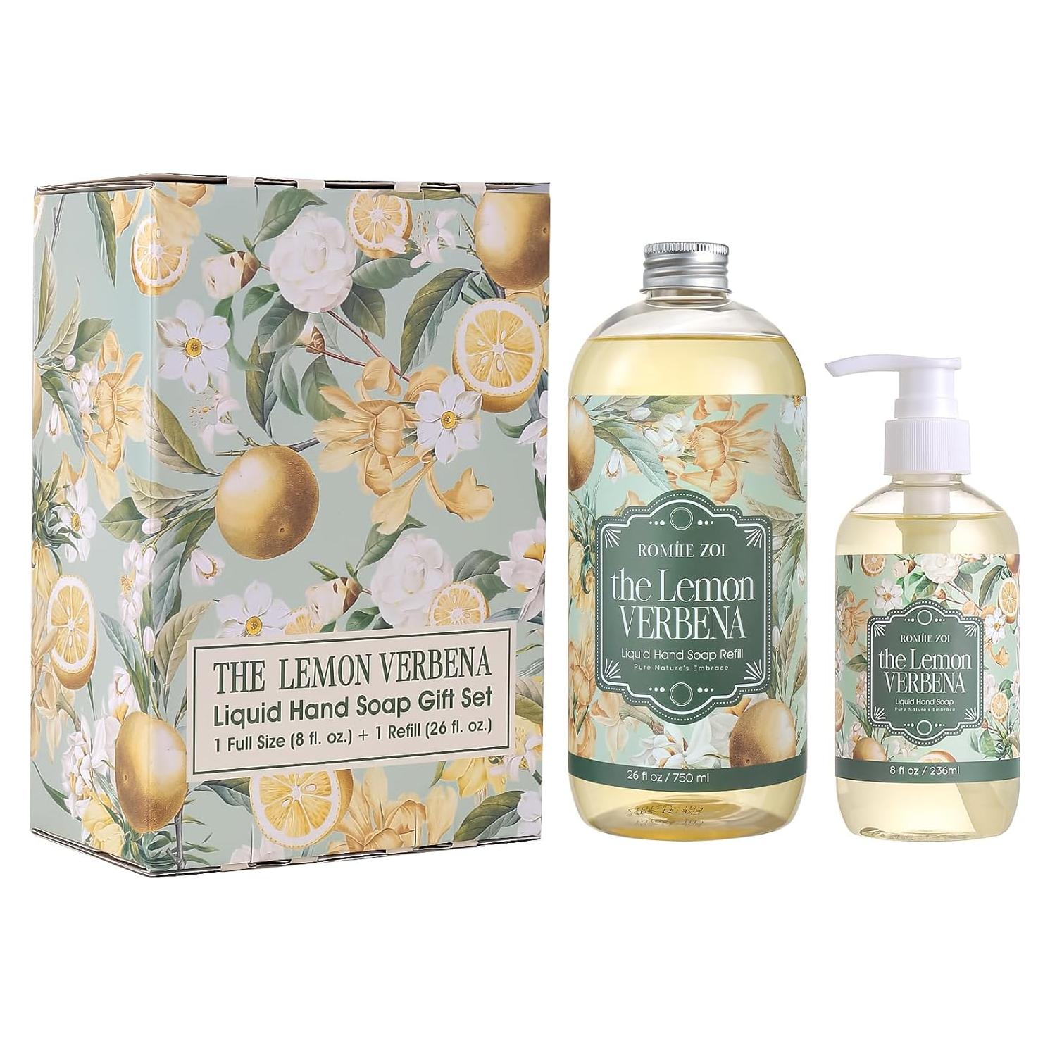 Conjunto de Jabón de Mano ROMIIE ZOI 750ml + 236ml Verbena