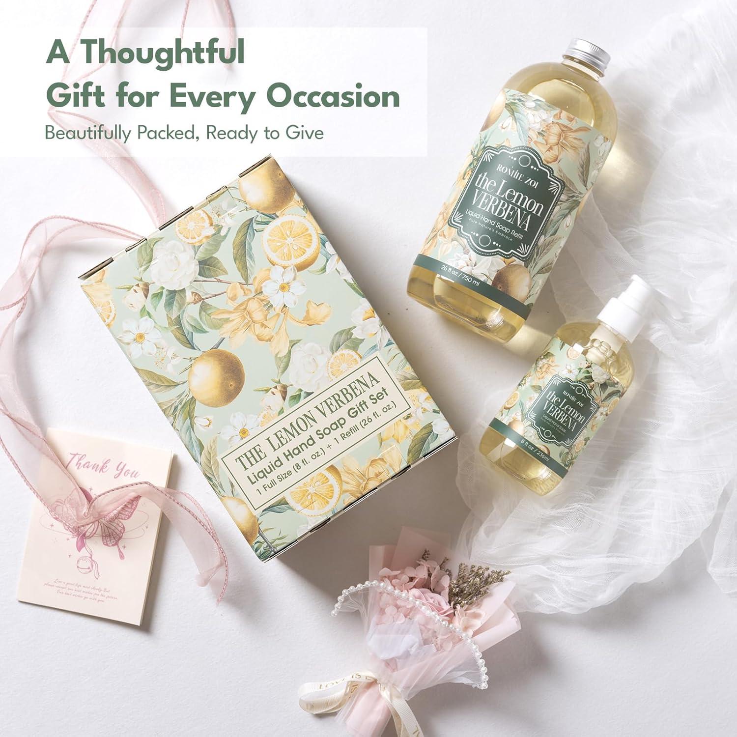 Conjunto de Jabón de Mano ROMIIE ZOI 750ml + 236ml Verbena