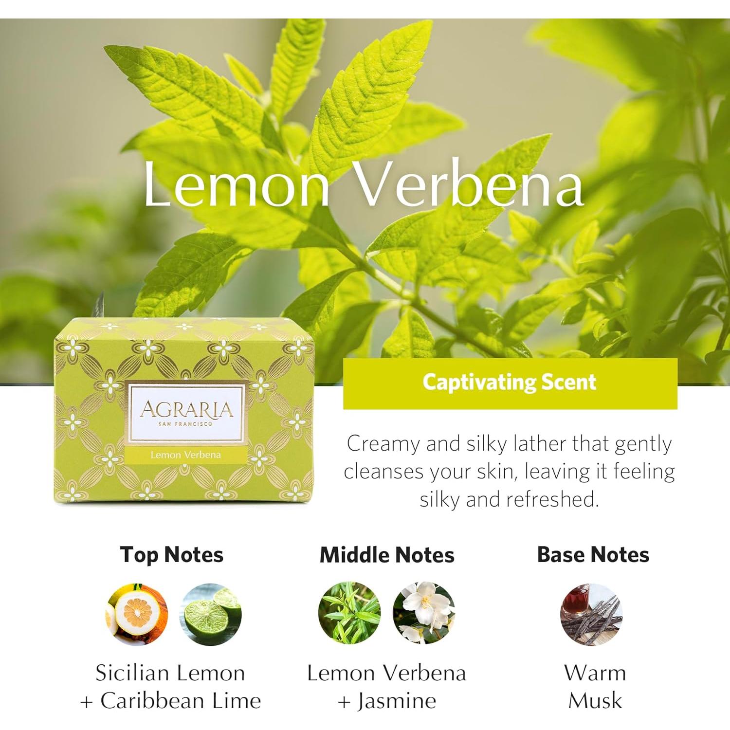 Jabón de Barra Agraria Verbena de Limón 249.5 g Hidratante