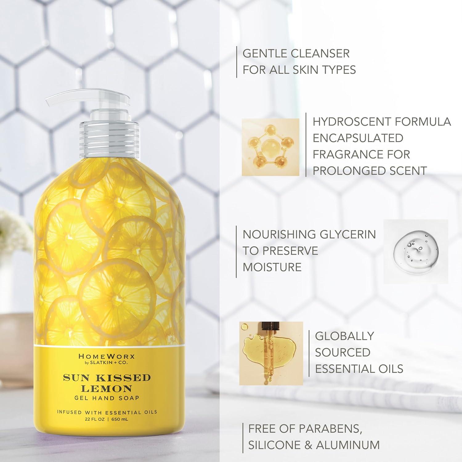Jabón de Manos Homeworx 650 ml Limón Besado por el Sol