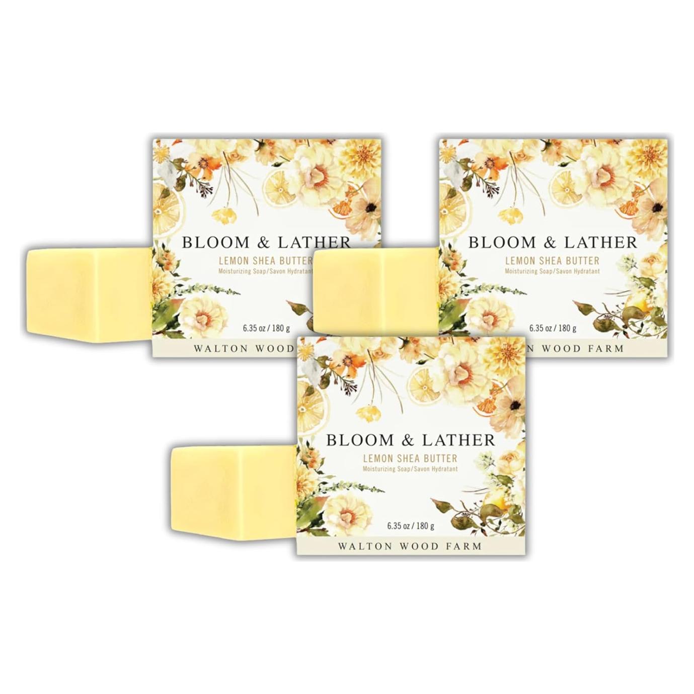 Jabón de Manteca de Karité Walton Wood Farm 180g - Limón (3 unidades)