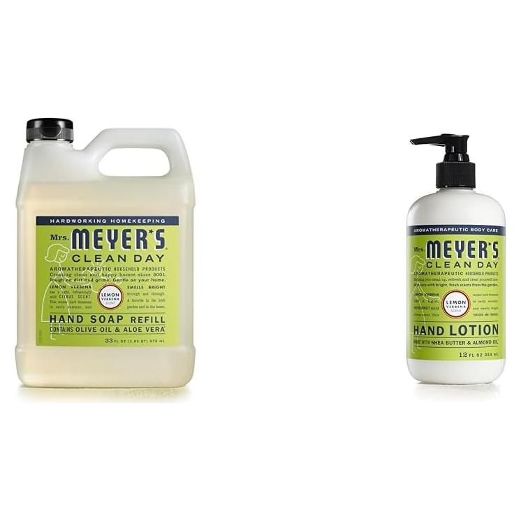 Dúo Jabón y Crema de Manos Mrs. Meyer's Verbena de Limón 975ml + 355ml