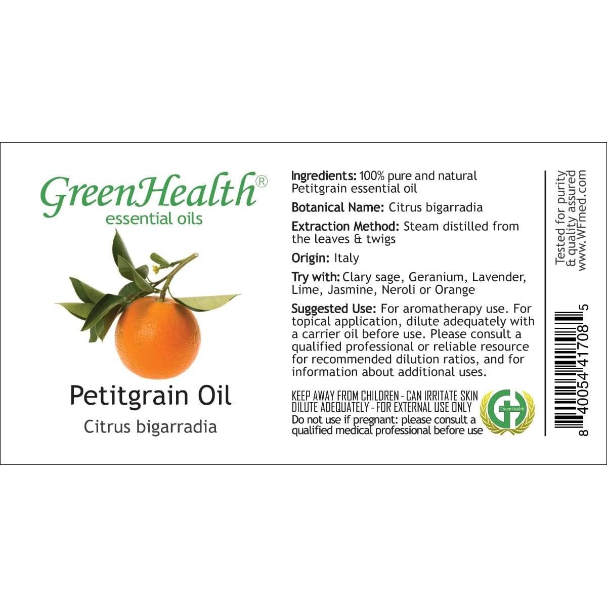 Aceite Esencial Puro Petitgrain 473 ml GreenHealth