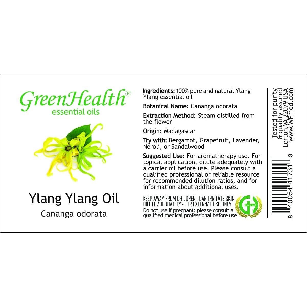 Aceite Esencial Ylang Ylang 100% Puro 30 ml GreenHealth