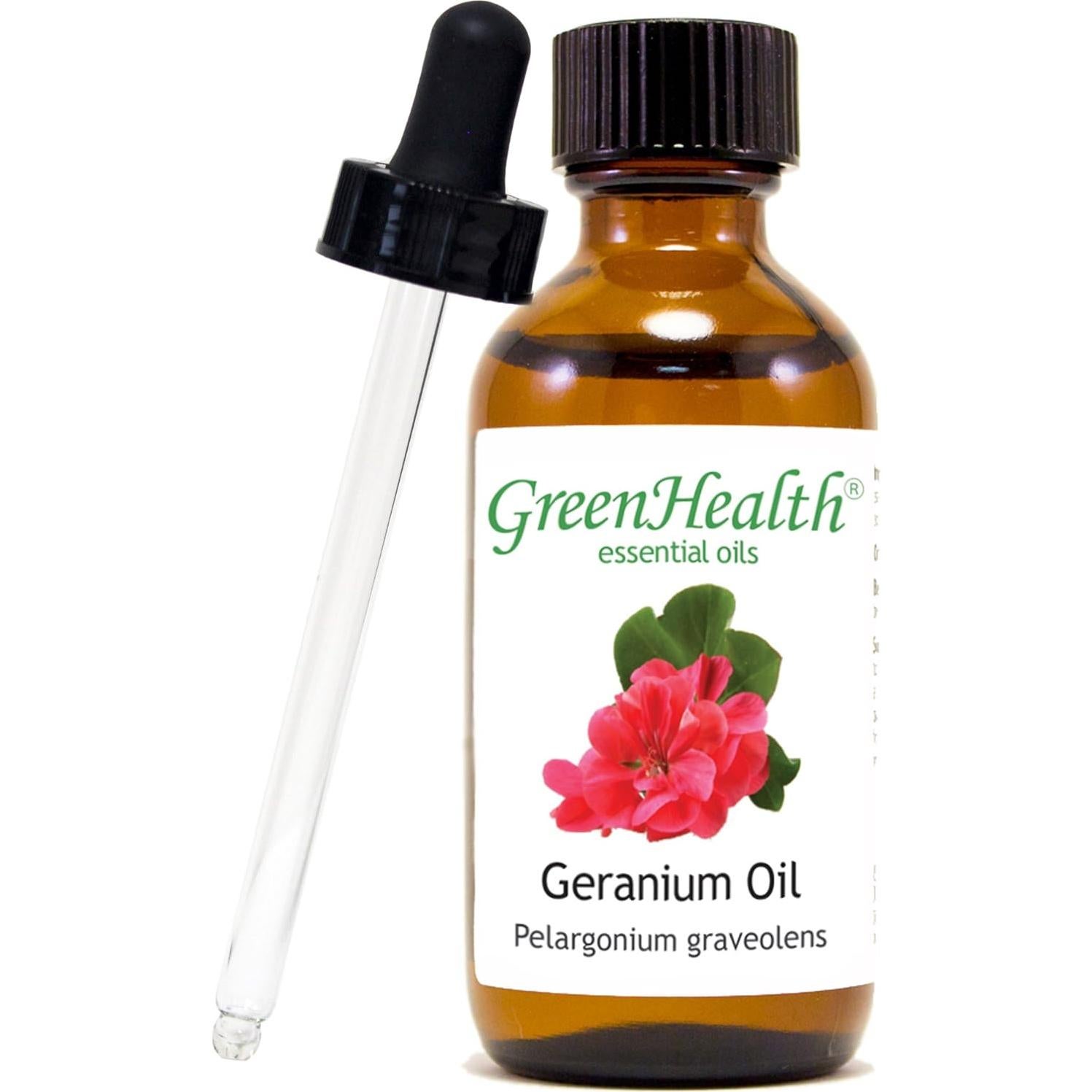 Aceite Esencial de Geranio 100% Puro GreenHealth 59 ml