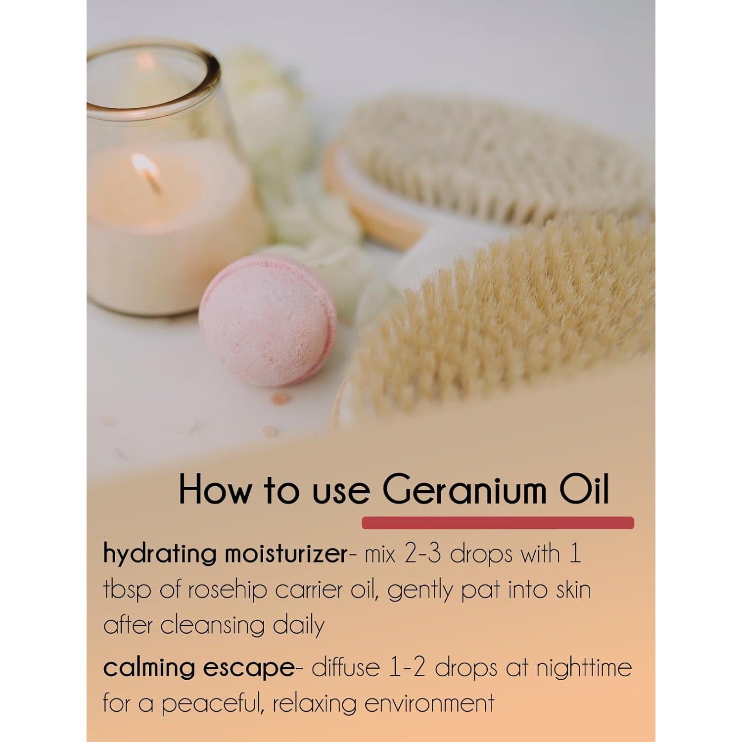 Aceite Esencial de Geranio 100% Puro GreenHealth 59 ml