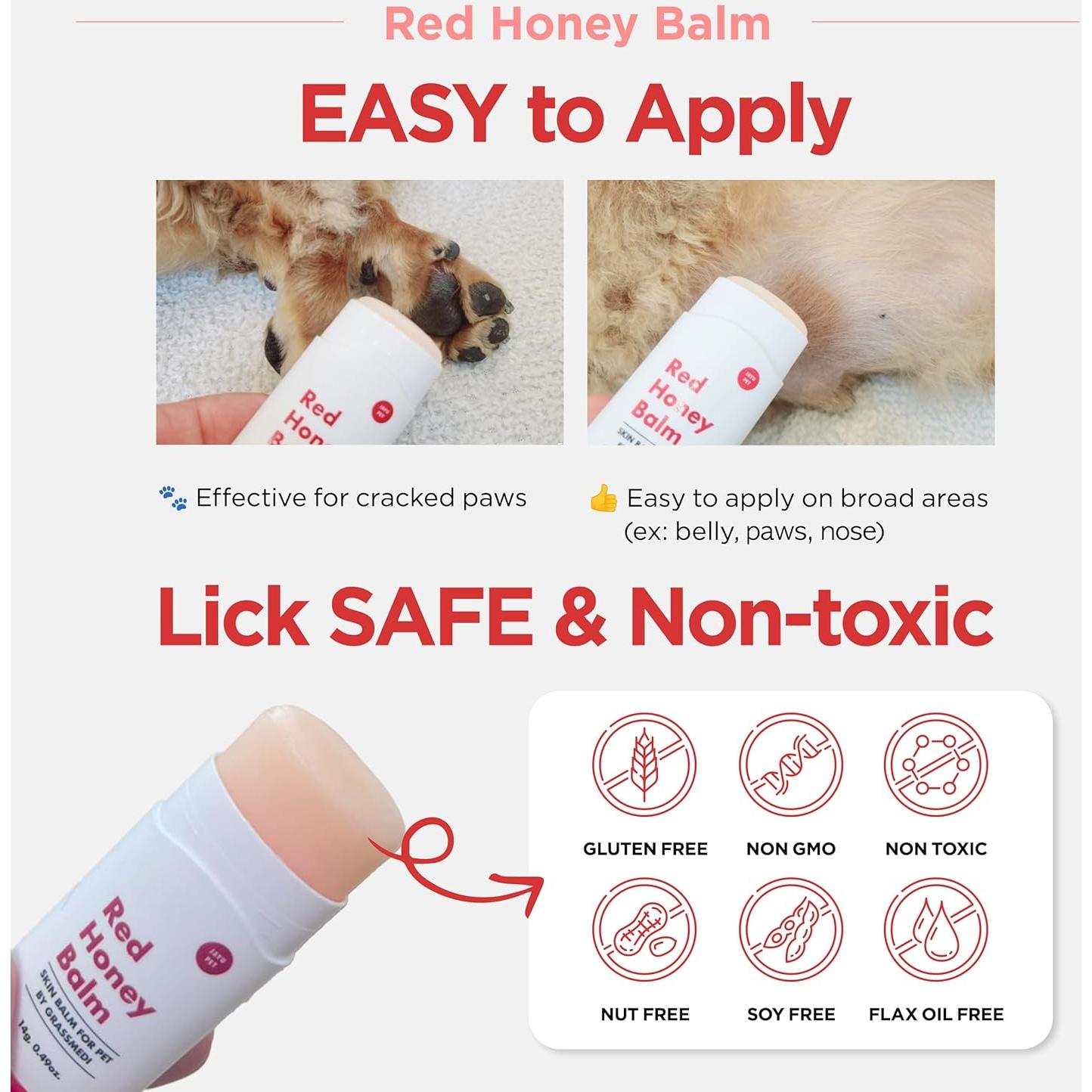 Bálsamo de Miel Roja JAYU PET 14.17 g - Hidratante para Mascotas