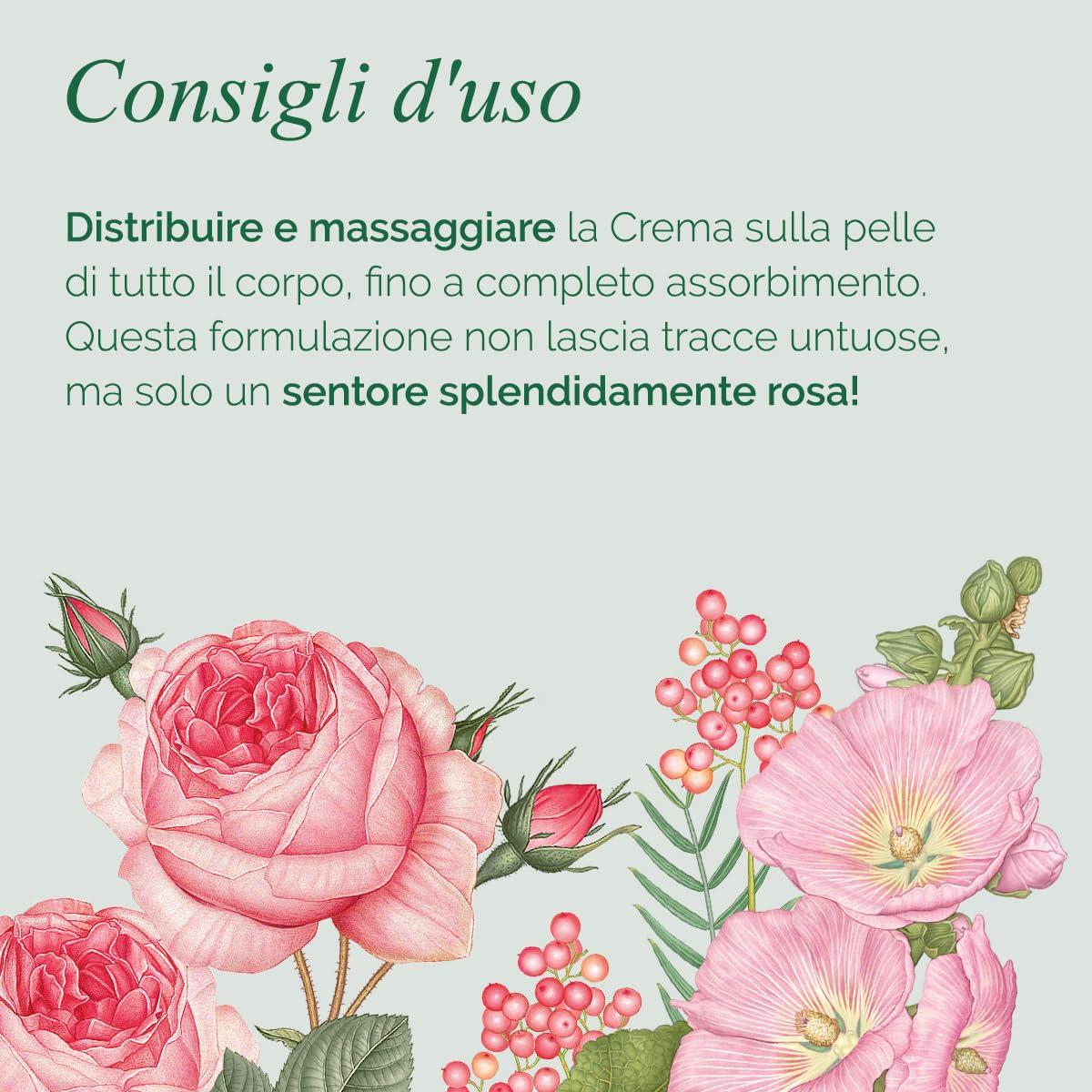 Crema Corporal L'Erbolario 3 Rosa 190 g - Hidratante Piel Seca