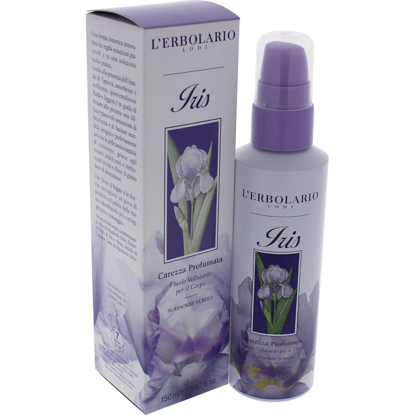 Fluido Corporal Suavizante L'Erbolario Iris 145 g - Hidratante