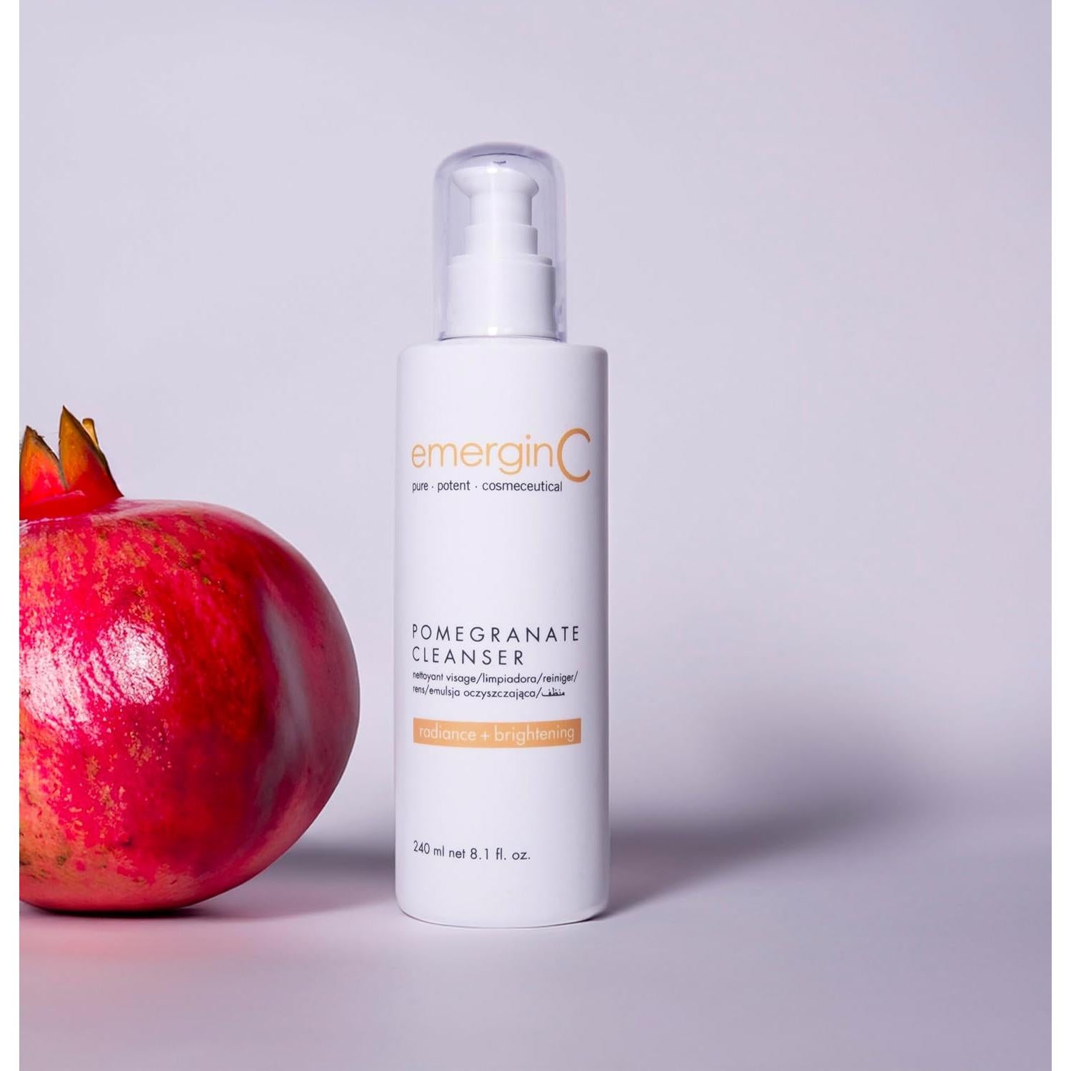 Gel Limpiador Facial Emerginc C con Granada y Té Verde 240 ml