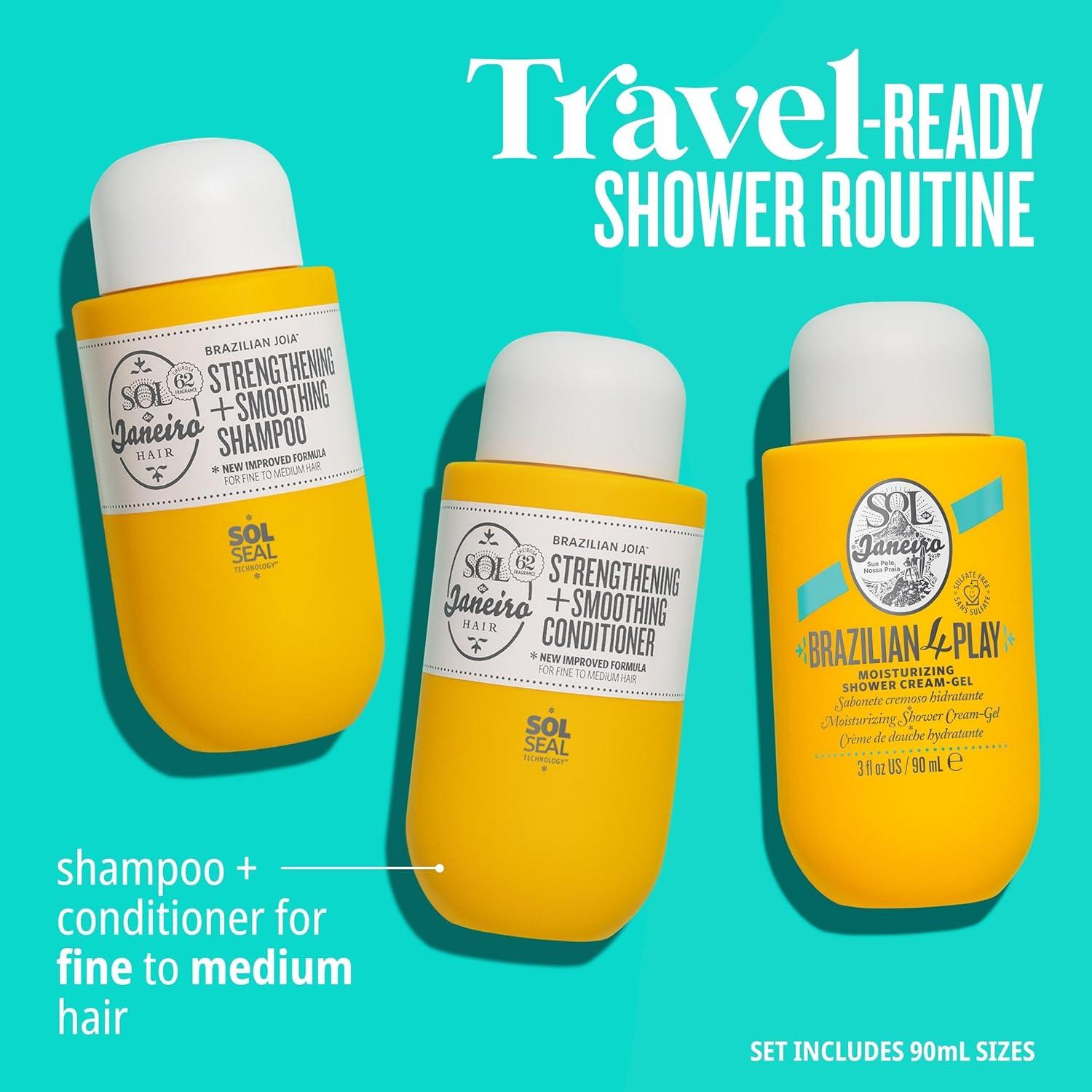 Set de Ducha Mini Sol de Janeiro Gel + Champú y Acondicionador