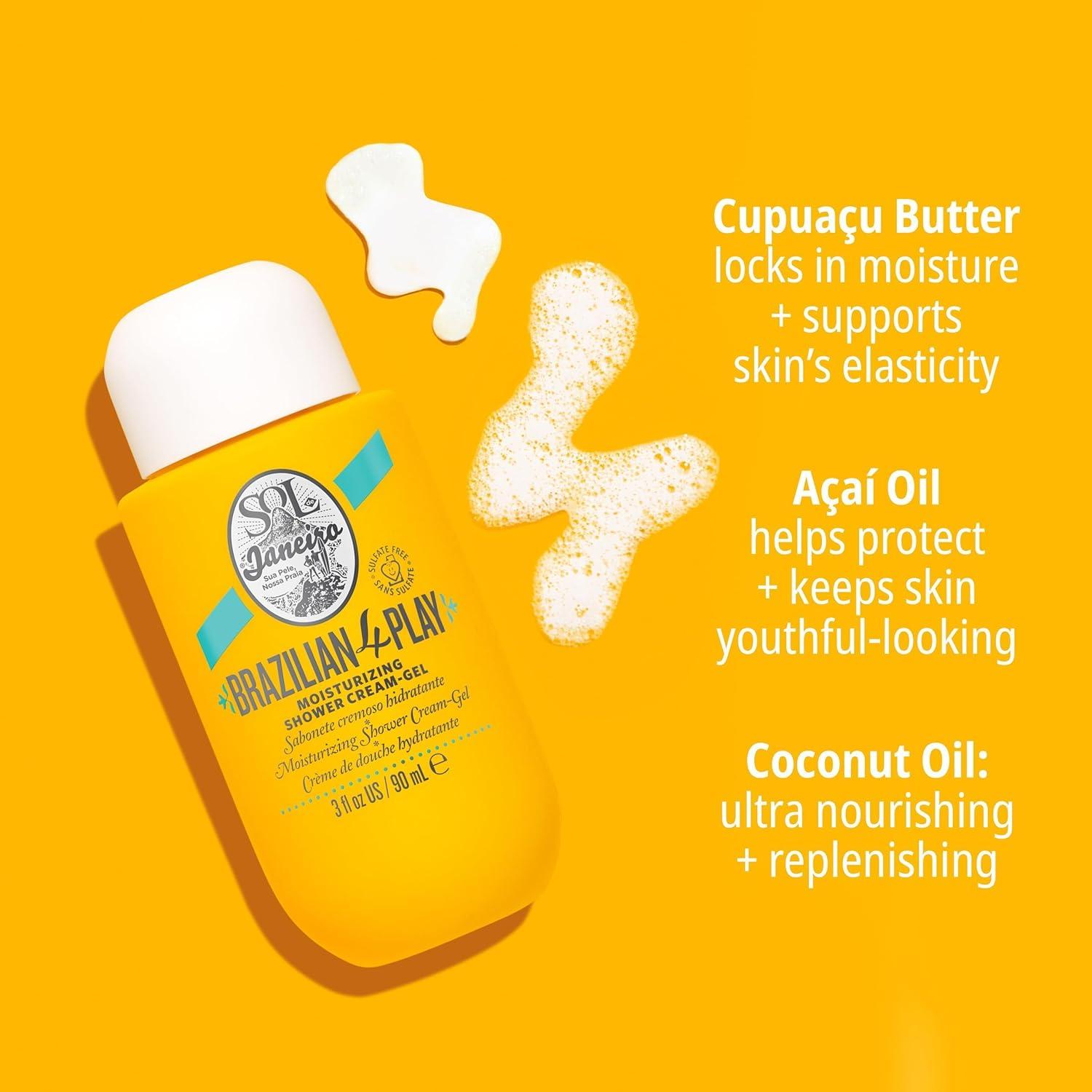 Set de Ducha Mini Sol de Janeiro Gel + Champú y Acondicionador