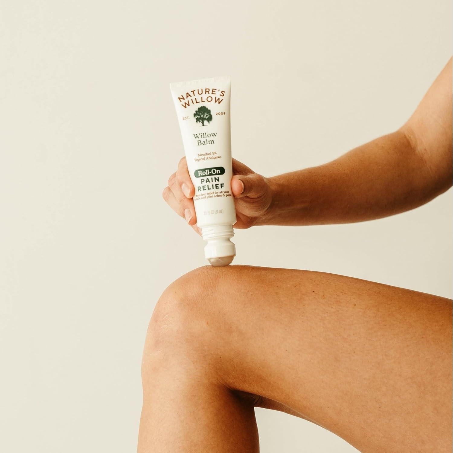 Roll-On Alivio del Dolor Nature's Willow 91.44 ml - Natural y Efectivo