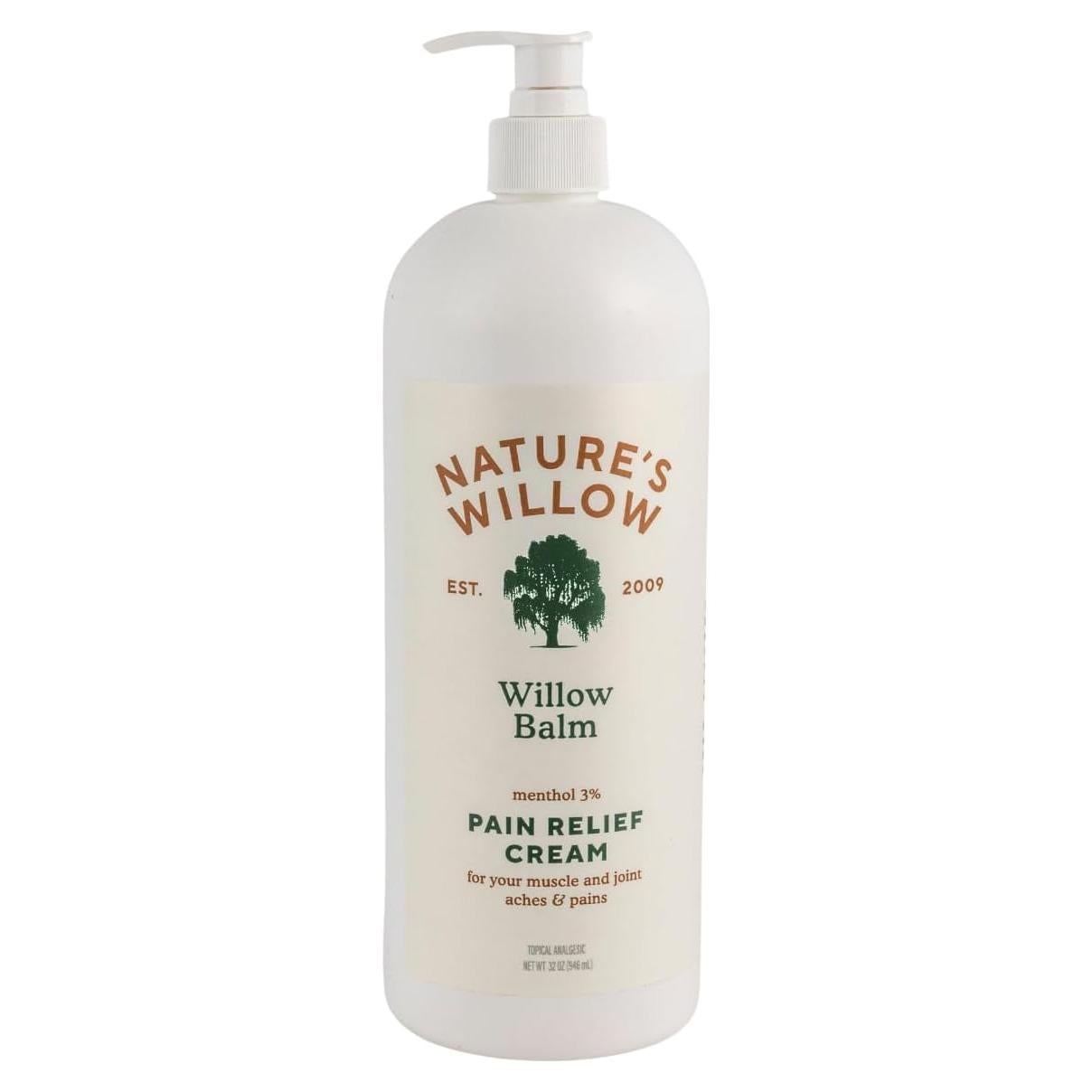 Bálsamo Natural para Alivio del Dolor Nature's Willow 946 ml