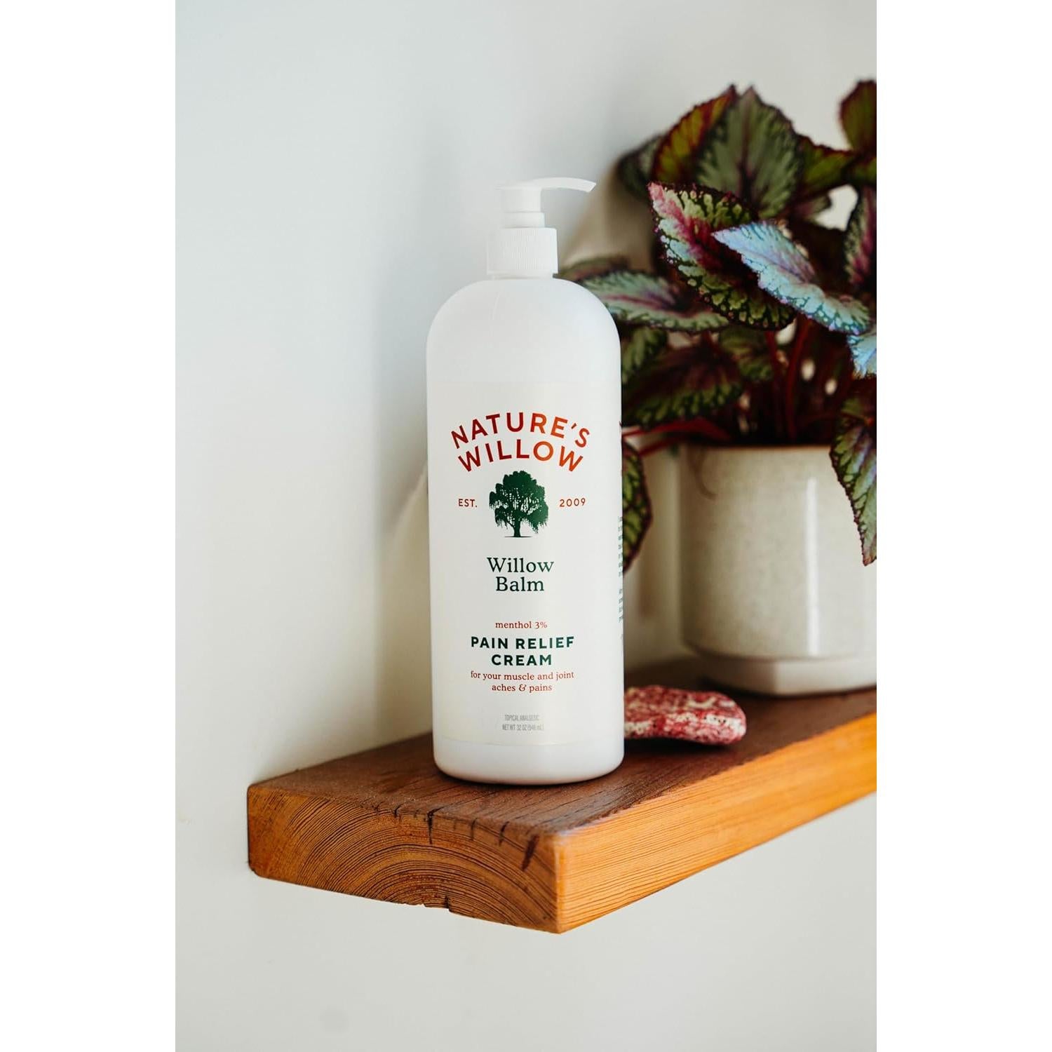 Bálsamo Natural para Alivio del Dolor Nature's Willow 946 ml