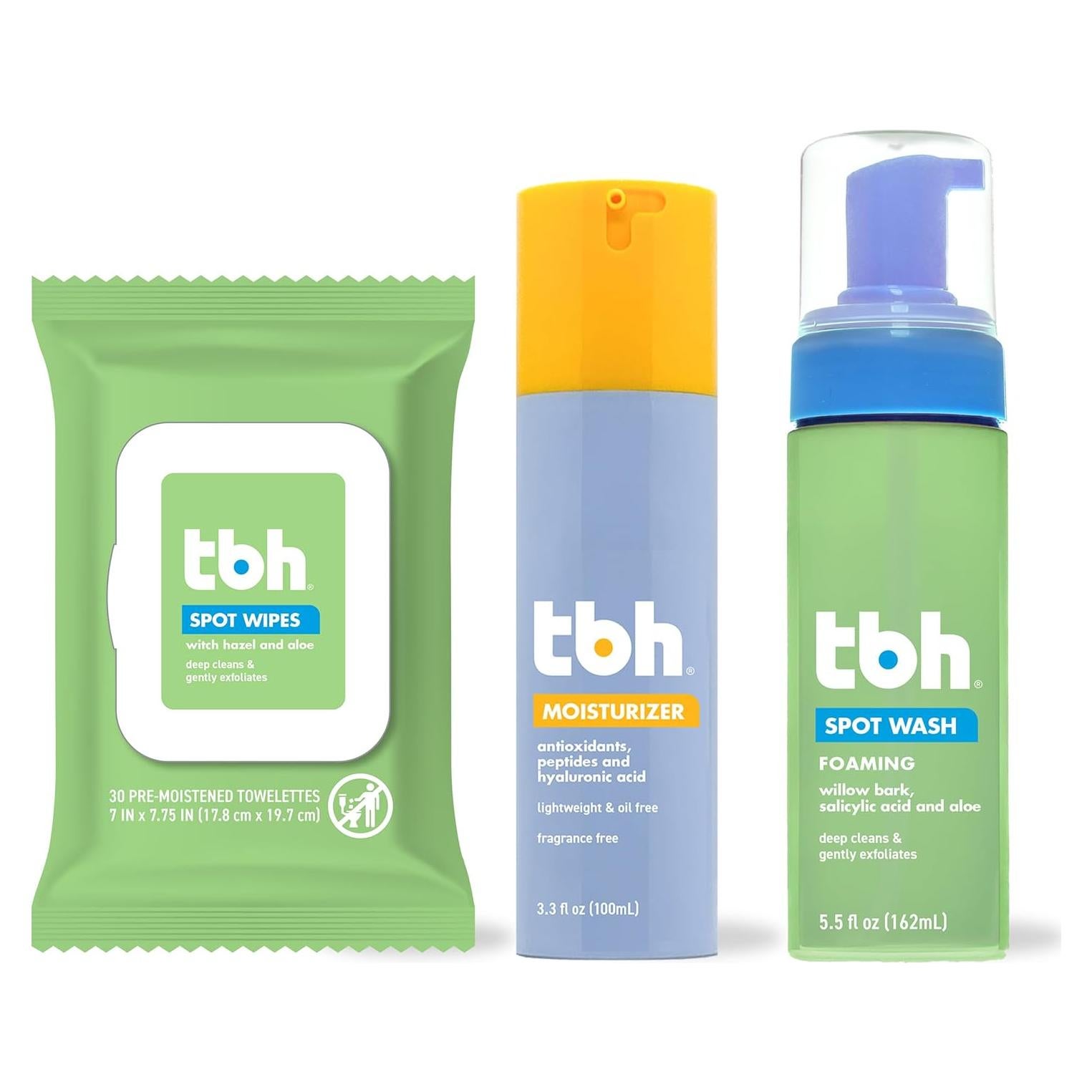 Conjunto de Limpieza Facial TBH para Niños - Jabón, Toallitas y Hidratante