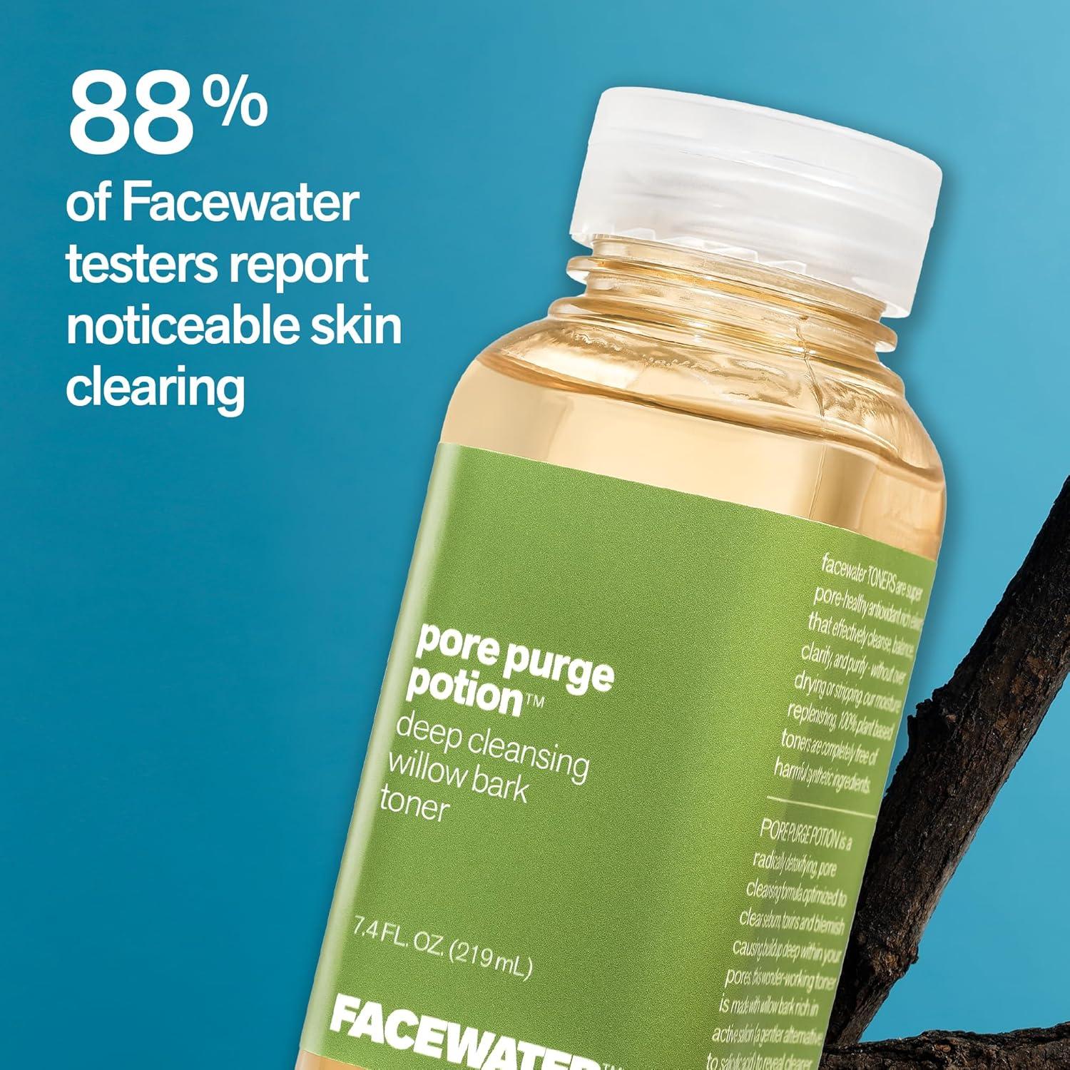 Tónico Purificador de Poros Facewater 240ml - Corteza de Sauce