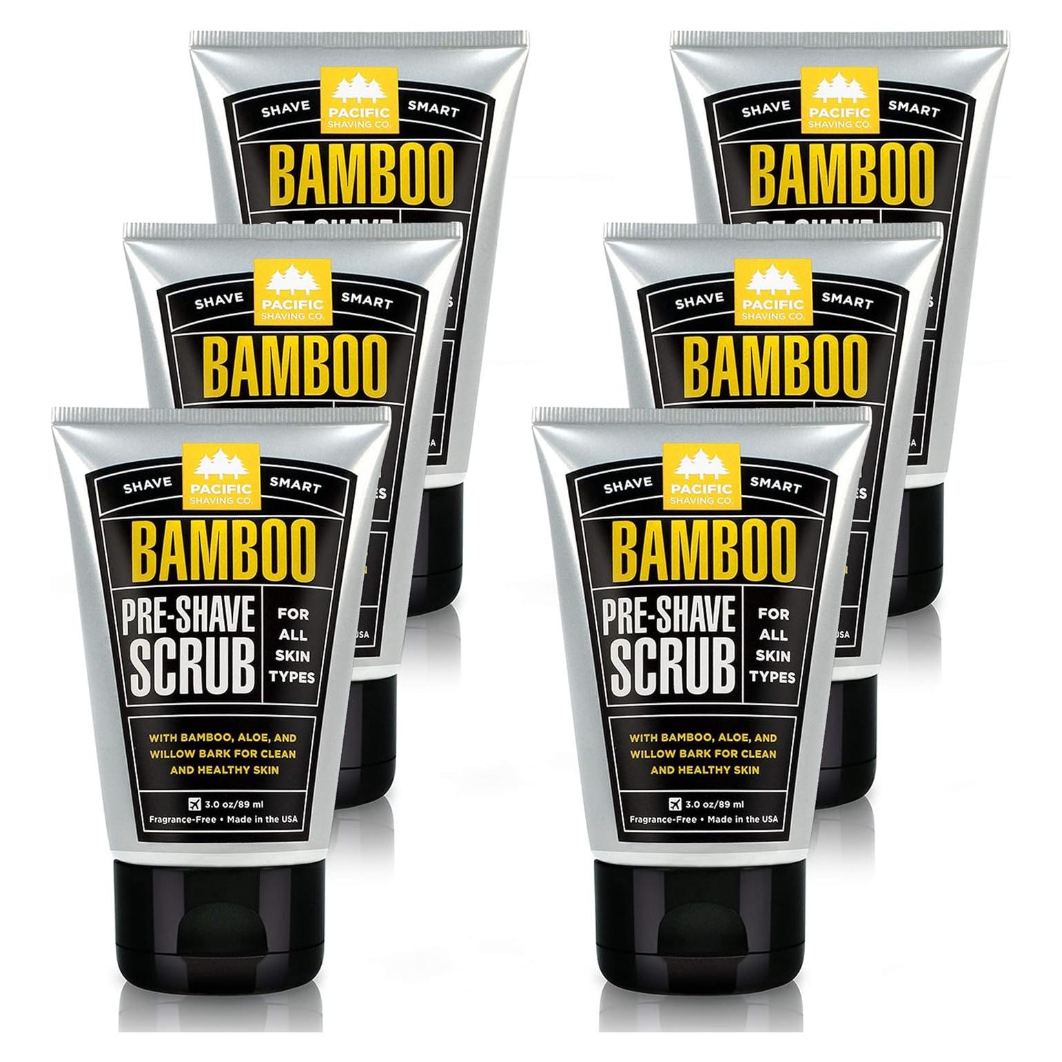 Exfoliante Pre-Afeitado Pacific Shaving 85g con Aloe y Bambú