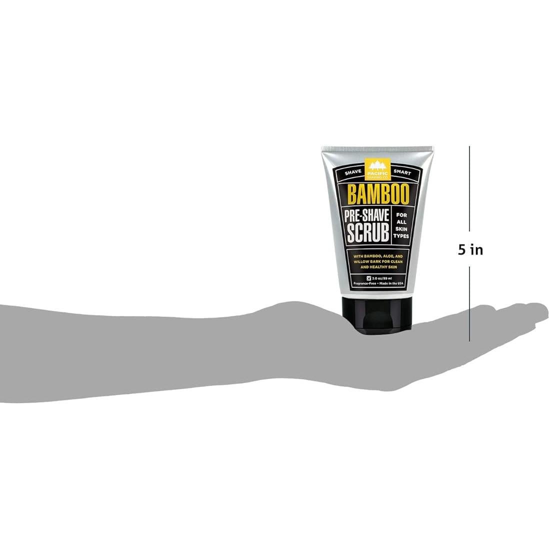 Exfoliante Pre-Afeitado Pacific Shaving 85g con Aloe y Bambú