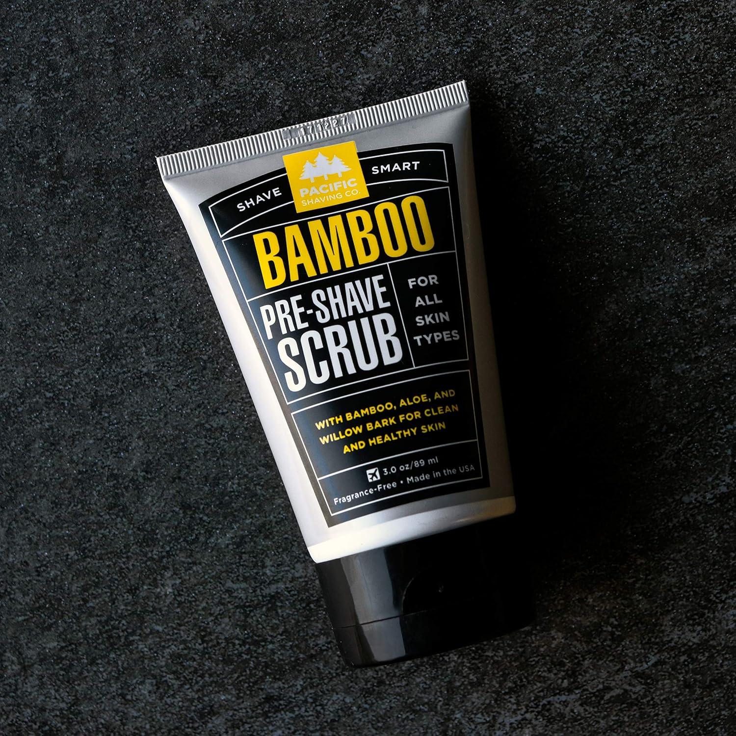 Exfoliante Pre-Afeitado Pacific Shaving 85g con Aloe y Bambú