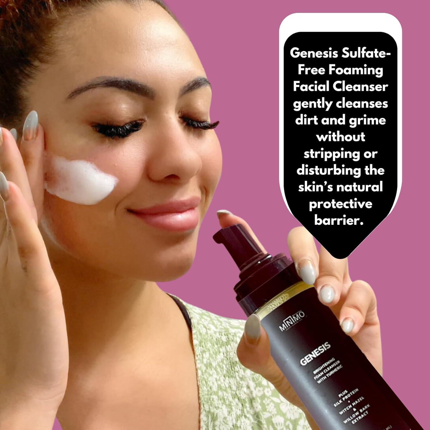 Limpiador Facial Espumoso de Cúrcuma Minimo Genesis 148 ml