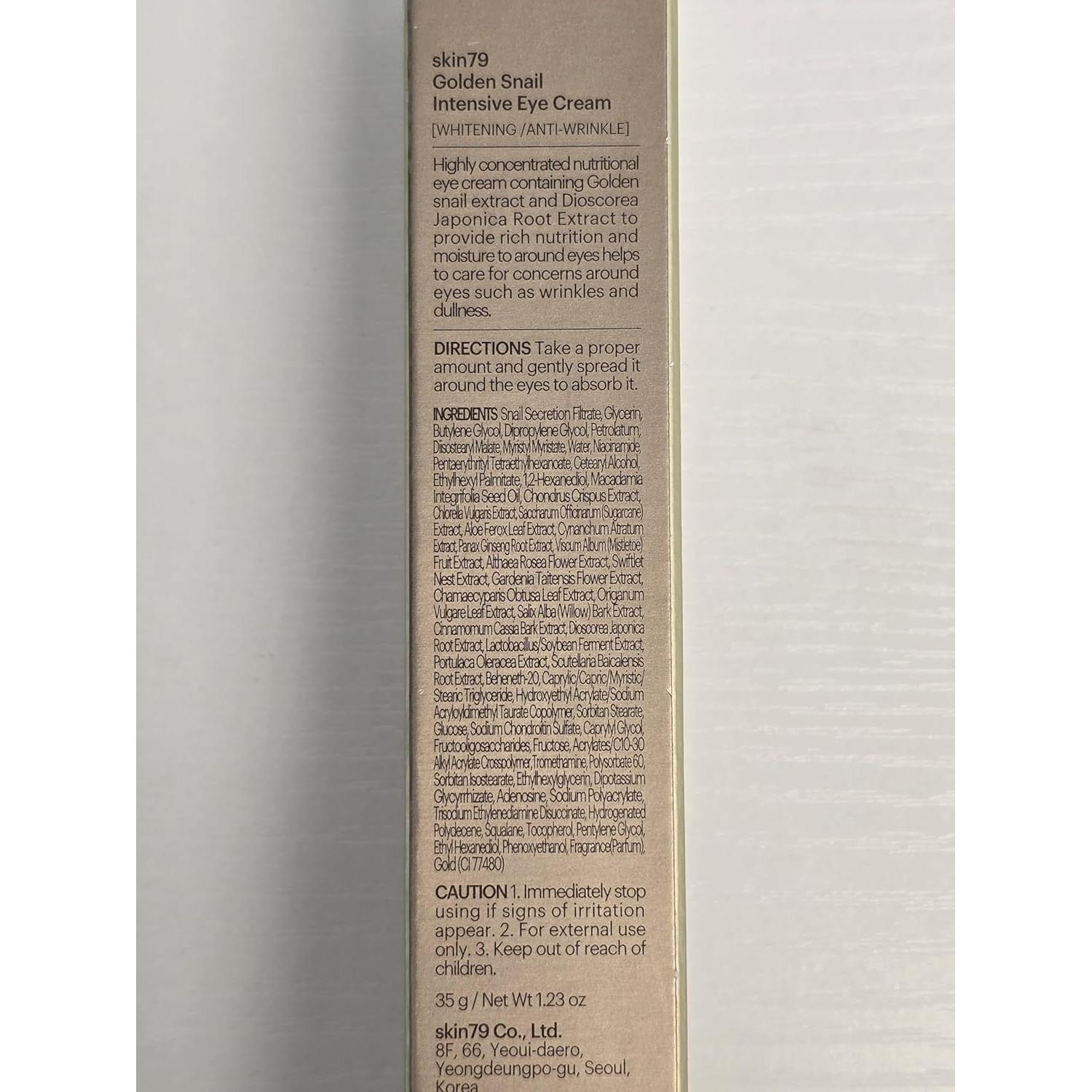 Crema de Ojos Intensiva SKIN79 Caracol Dorado 50g Hidratante