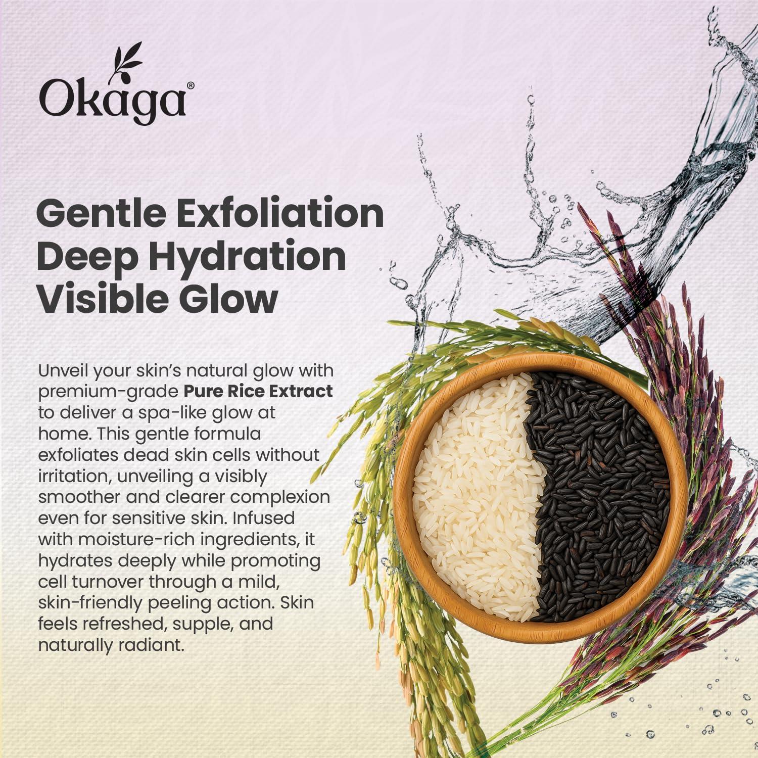 Duo de Peel Shot Okaga Arroz Negro y Blanco 330g Cuidado Piel