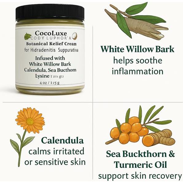 Crema de Alivio Botánico CocoLuxe 113.4 g para Piel Sensible