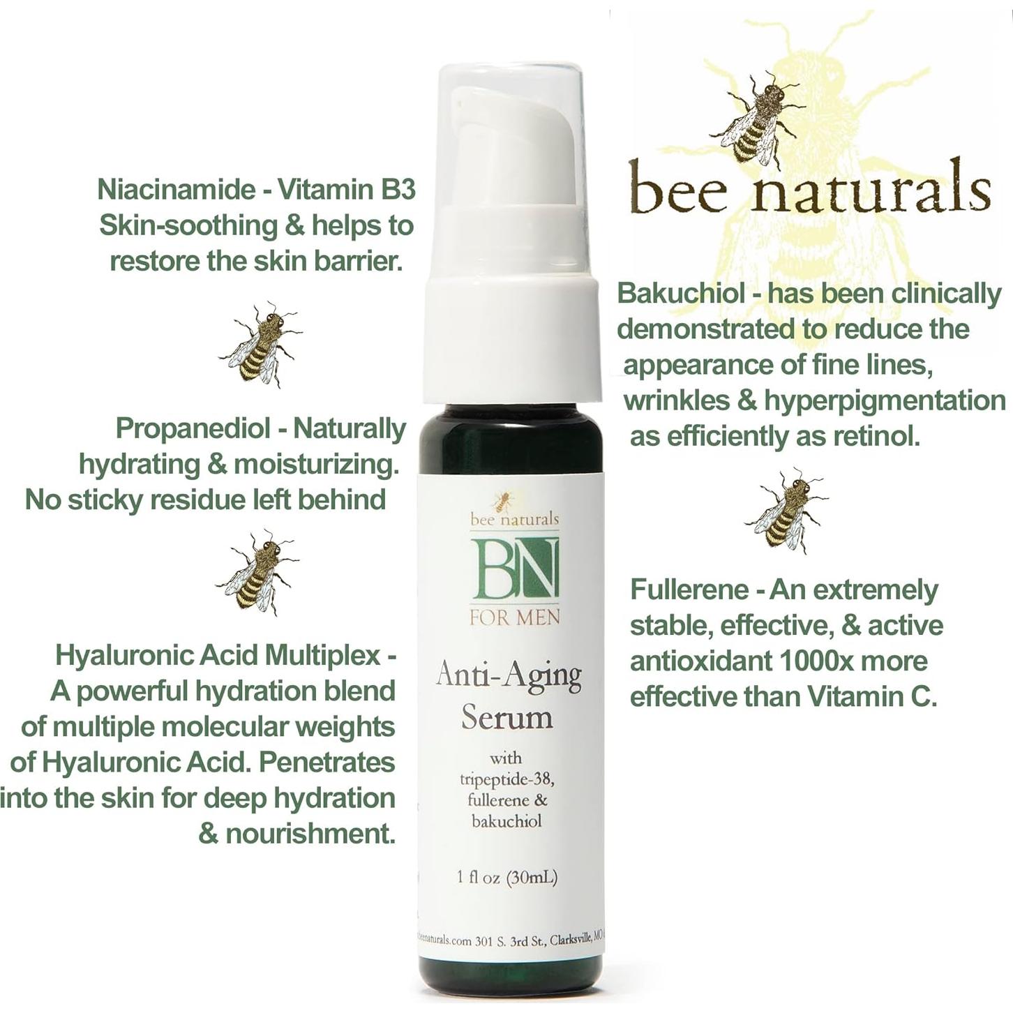 Kit de Cuidado de la Piel para Hombres Bee Naturals - 6 Productos