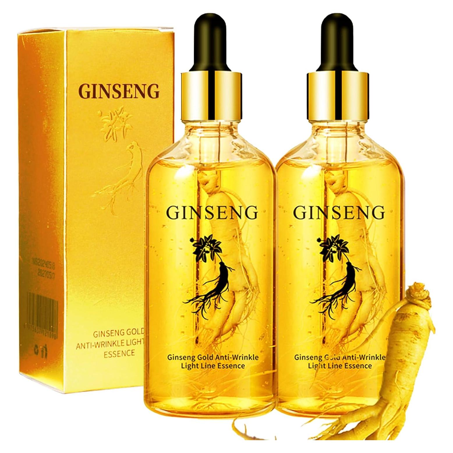Suero Antiarrugas Ginseng Oro HWM 207 ml - Hidratante y Rejuvenecedor