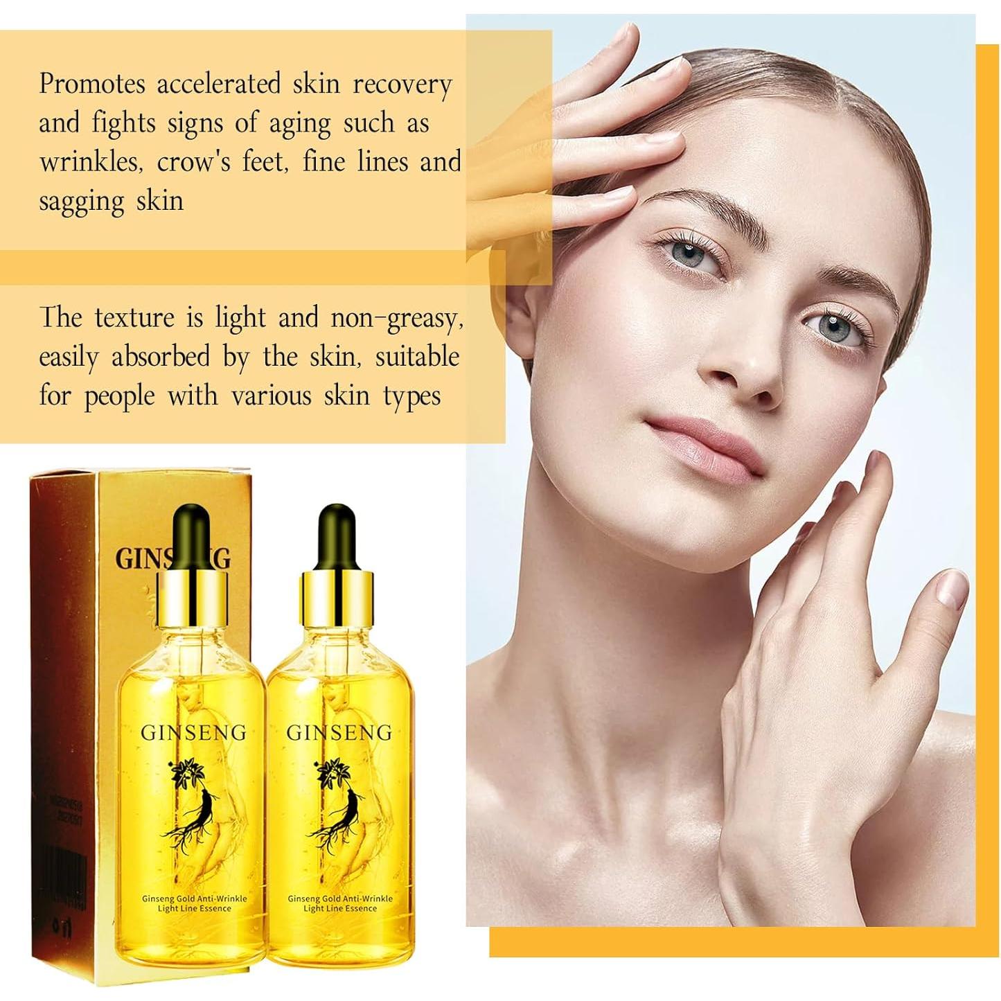 Suero Antiarrugas Ginseng Oro HWM 207 ml - Hidratante y Rejuvenecedor