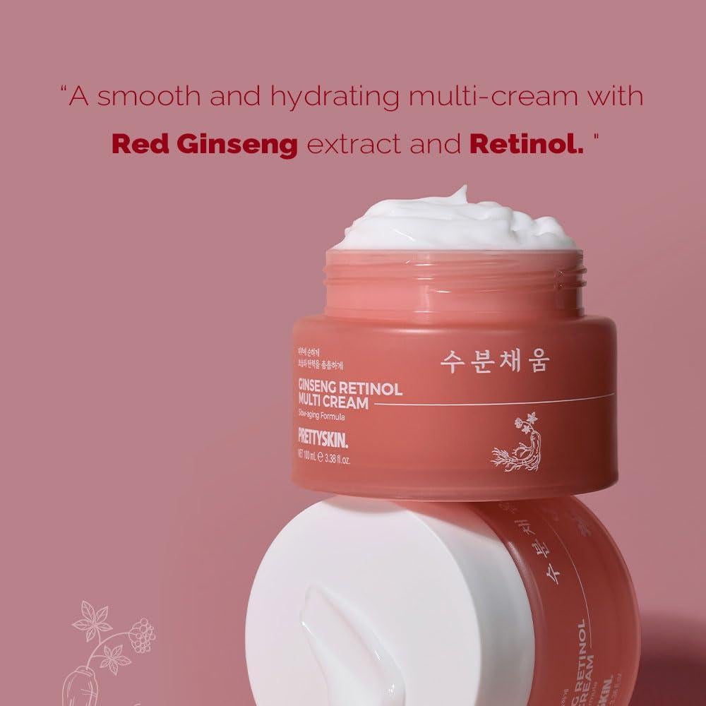 Crema Hidratante Prettyskin 100ml Ginseng y Retinol