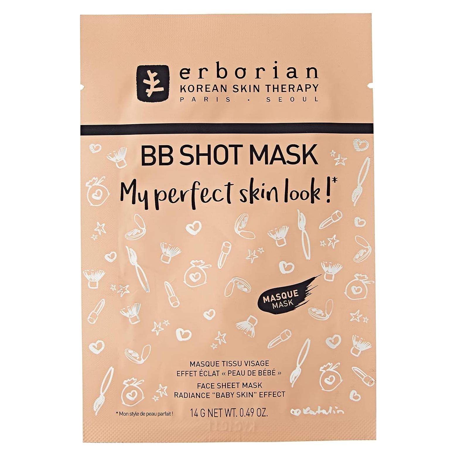 Mascarilla Facial Erborian BB Shot con Ginseng - Hidratante y Minimiza Poros