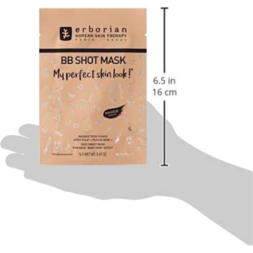 Mascarilla Facial Erborian BB Shot con Ginseng - Hidratante y Minimiza Poros
