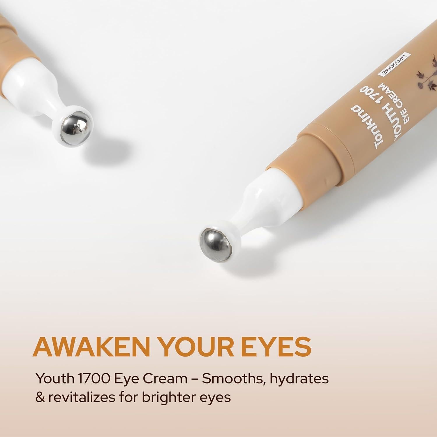 Kit Cuidado de Piel Antienvejecimiento Tonkina 1700 - Suero, Crema y Ojos