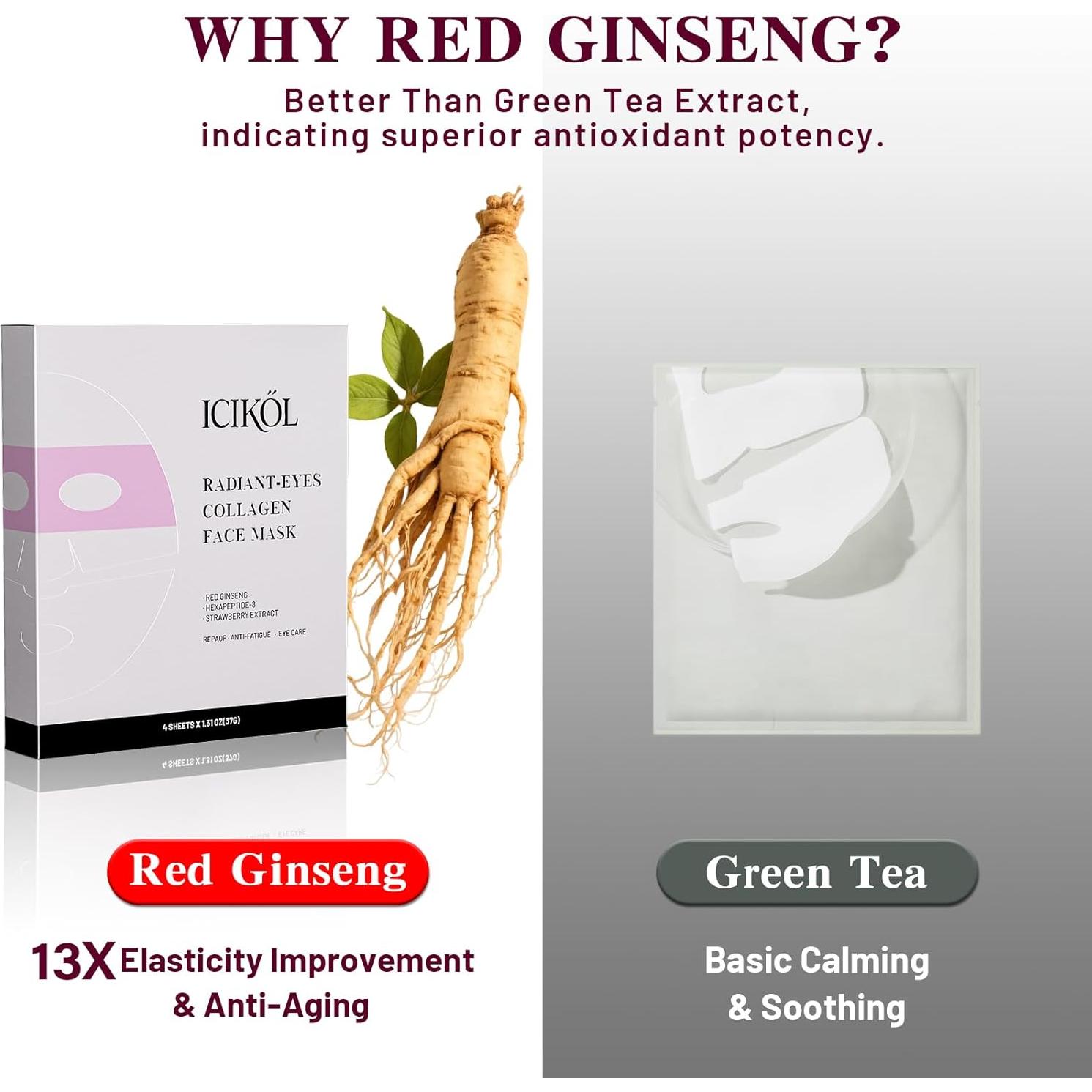 Mascarilla Facial de Colágeno Meizhuangzhiku Rosa 4x37g