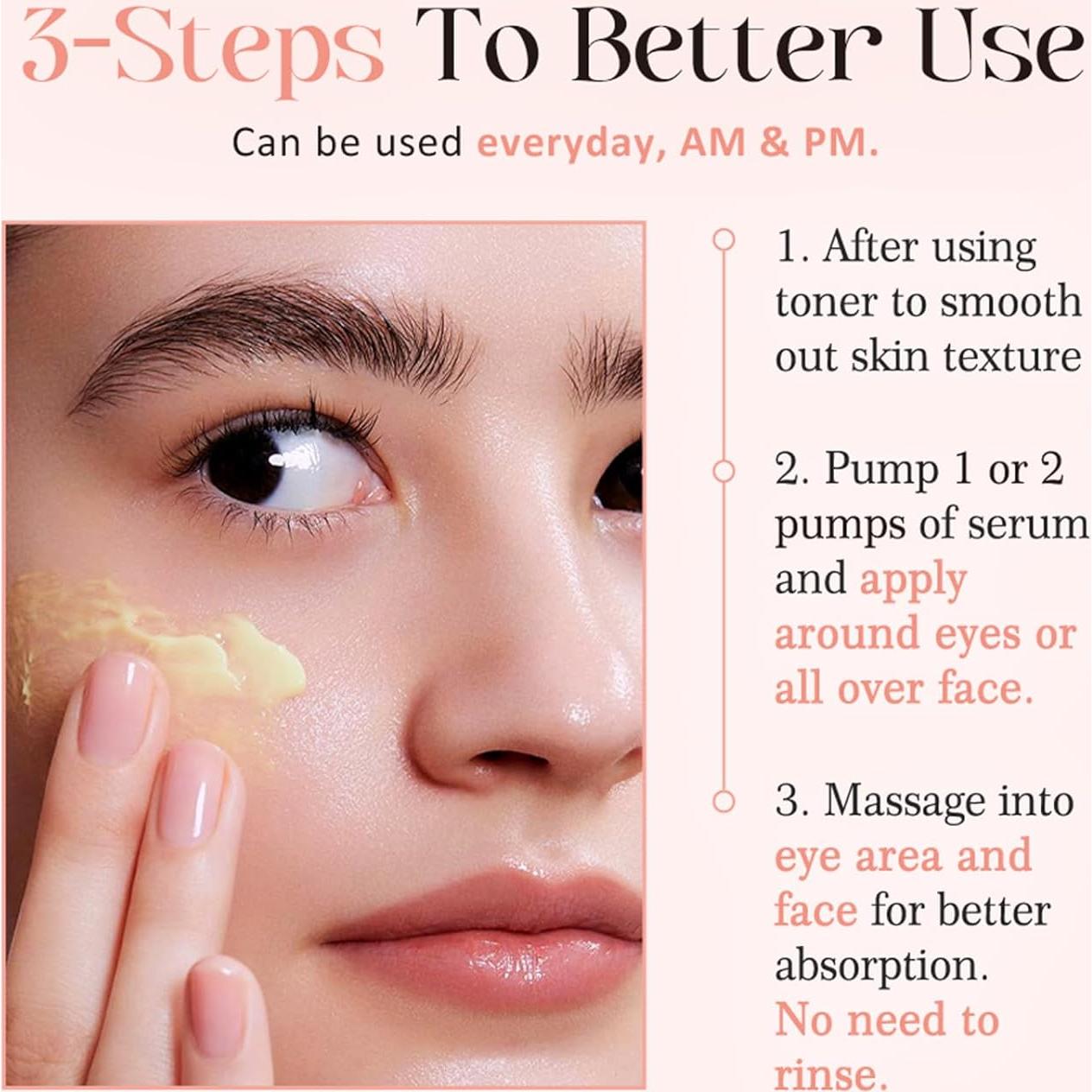 Suero Revive para Ojos COSMOO 30ml Antienvejecimiento Hidratante