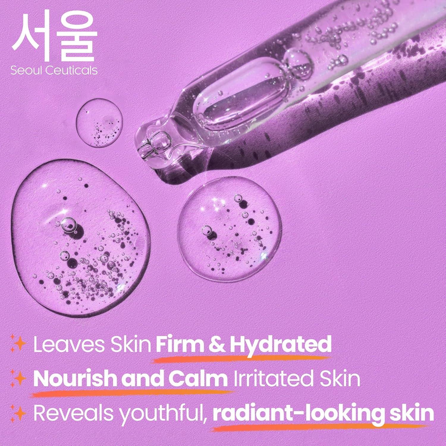 Suero Antienvejecimiento SeoulCeuticals 30ml - Ácido Poliglutámico + HA + Cica